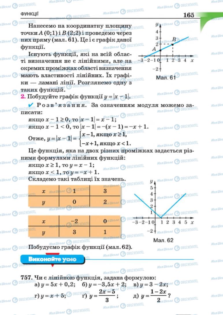Учебники Алгебра 7 класс страница 165