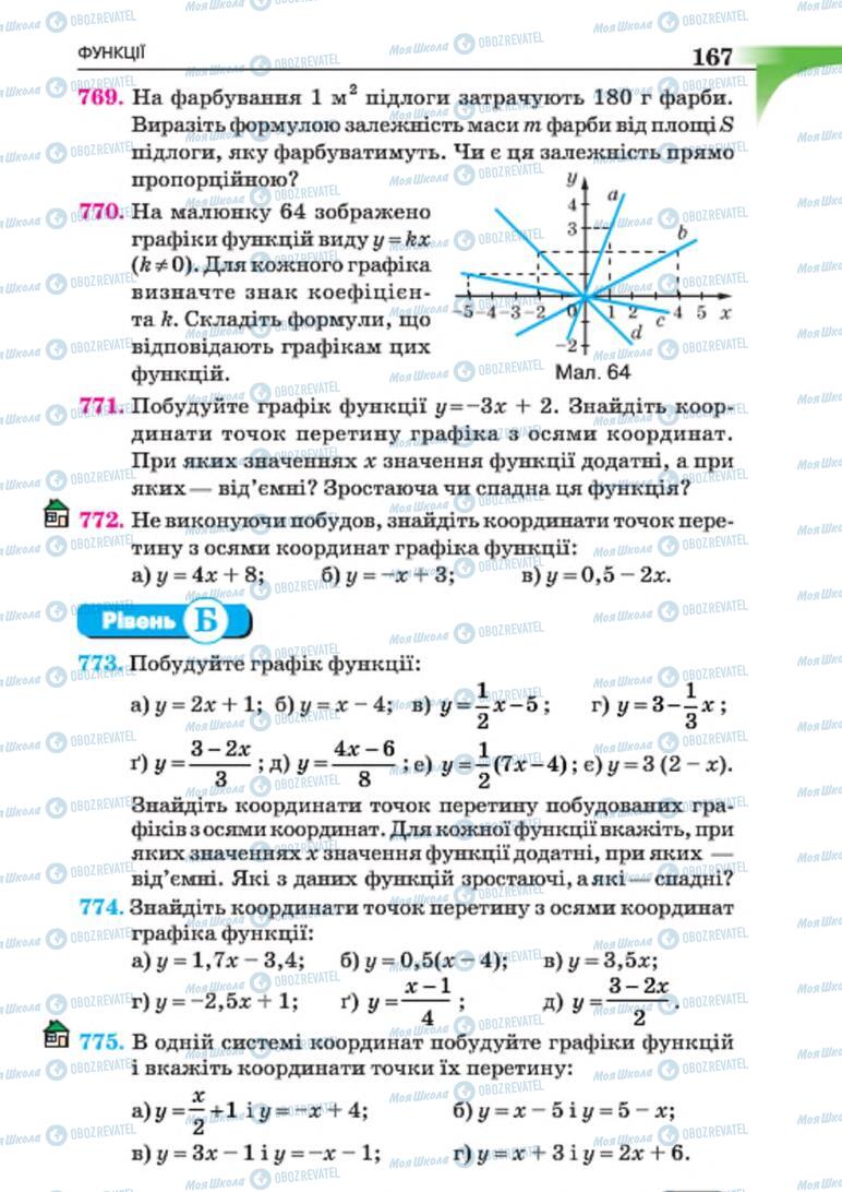 Учебники Алгебра 7 класс страница 167