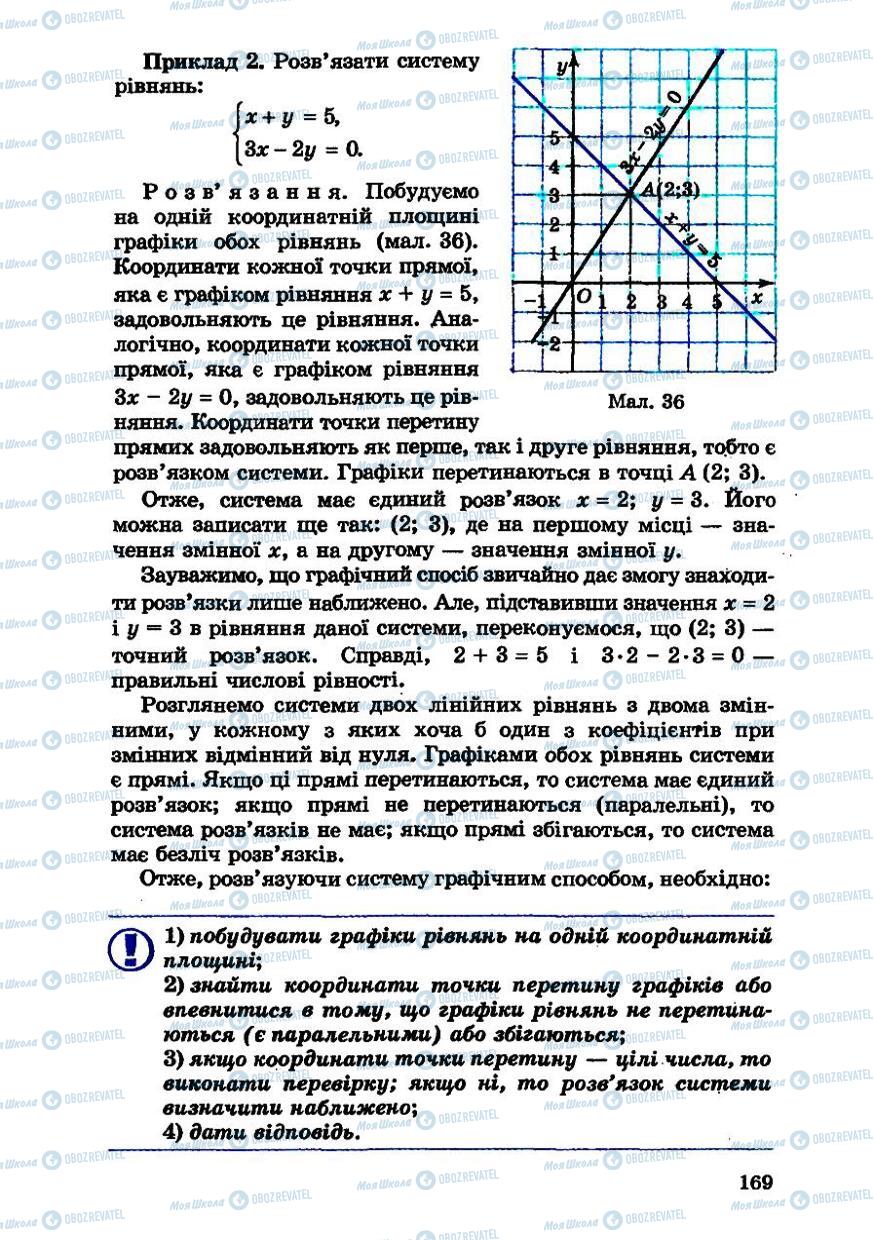 Підручники Алгебра 7 клас сторінка 169