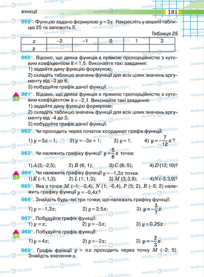 Учебники Алгебра 7 класс страница 181