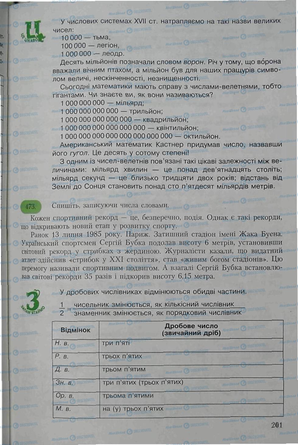 Підручники Українська мова 6 клас сторінка 201