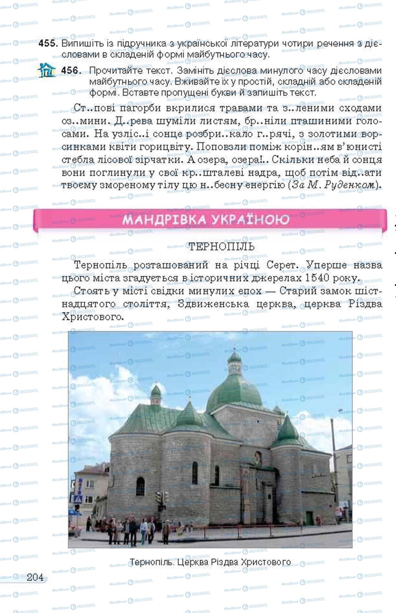 Учебники Укр мова 6 класс страница 204