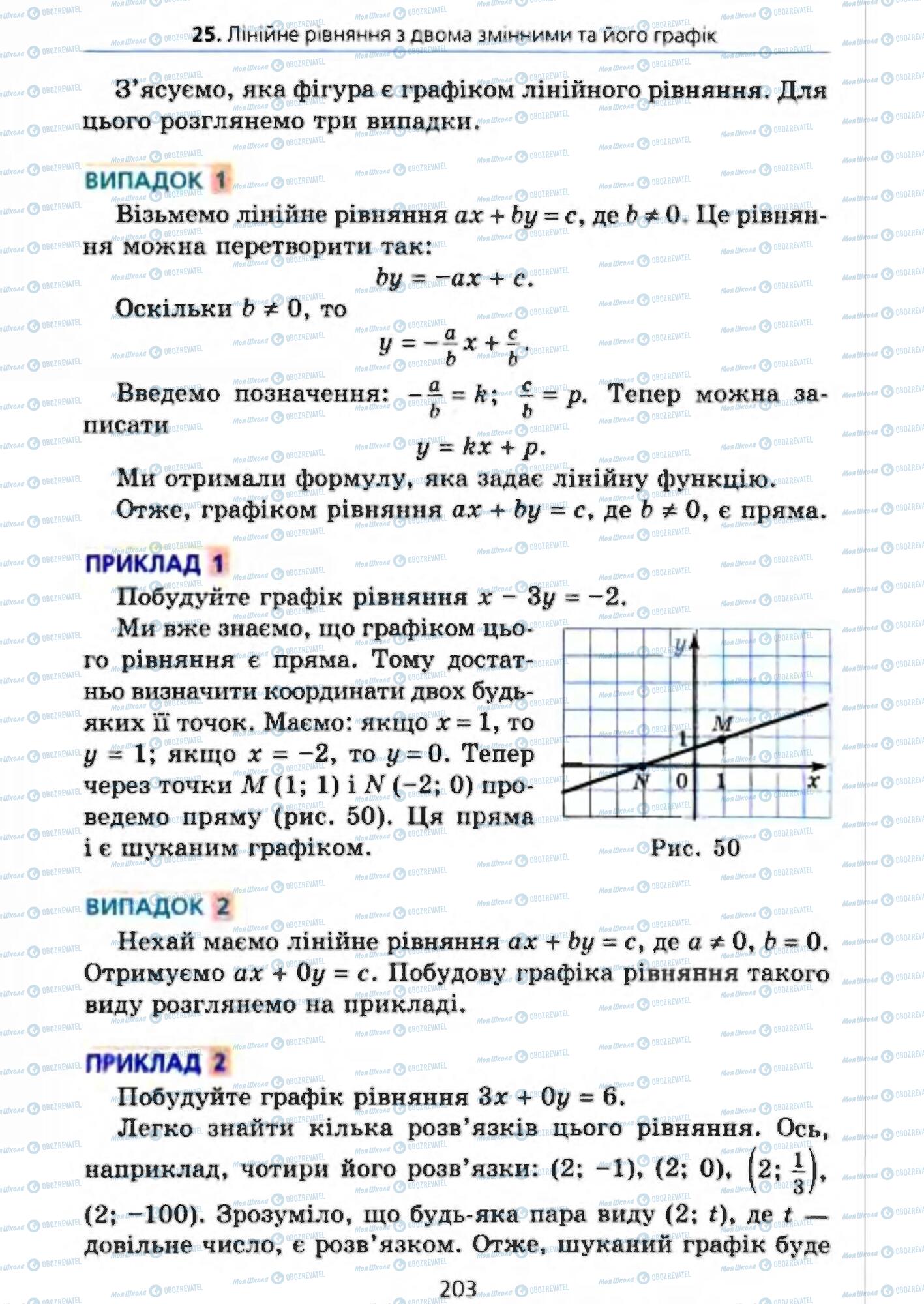 Учебники Алгебра 7 класс страница 203