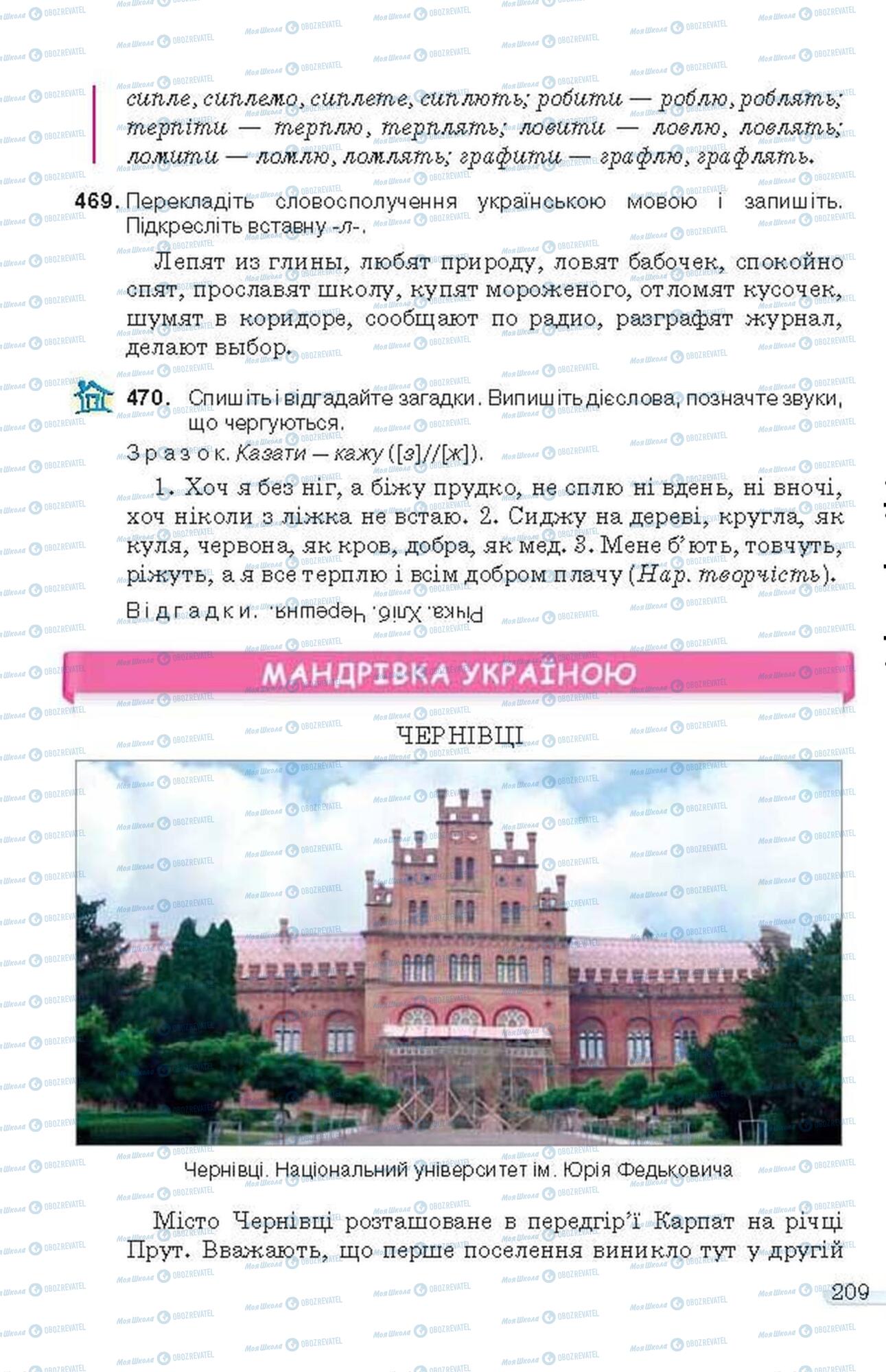 Підручники Українська мова 6 клас сторінка 209