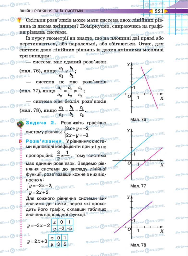 Учебники Алгебра 7 класс страница 221