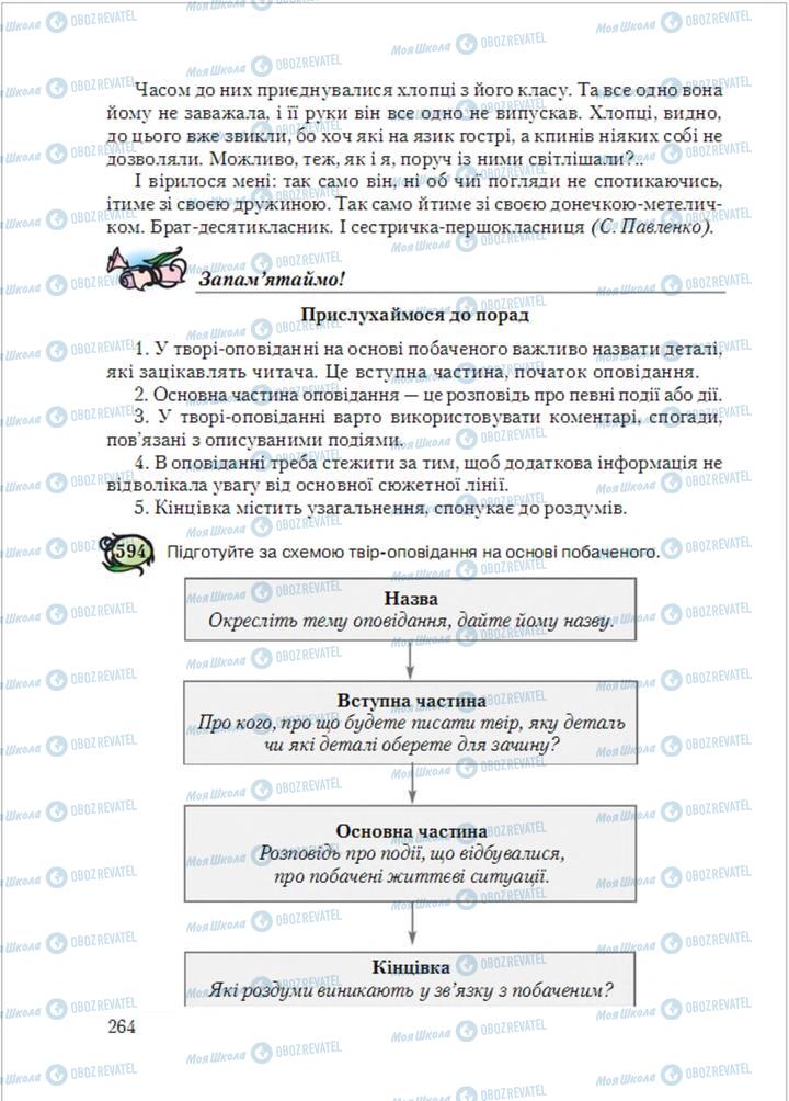 Учебники Укр мова 6 класс страница 264