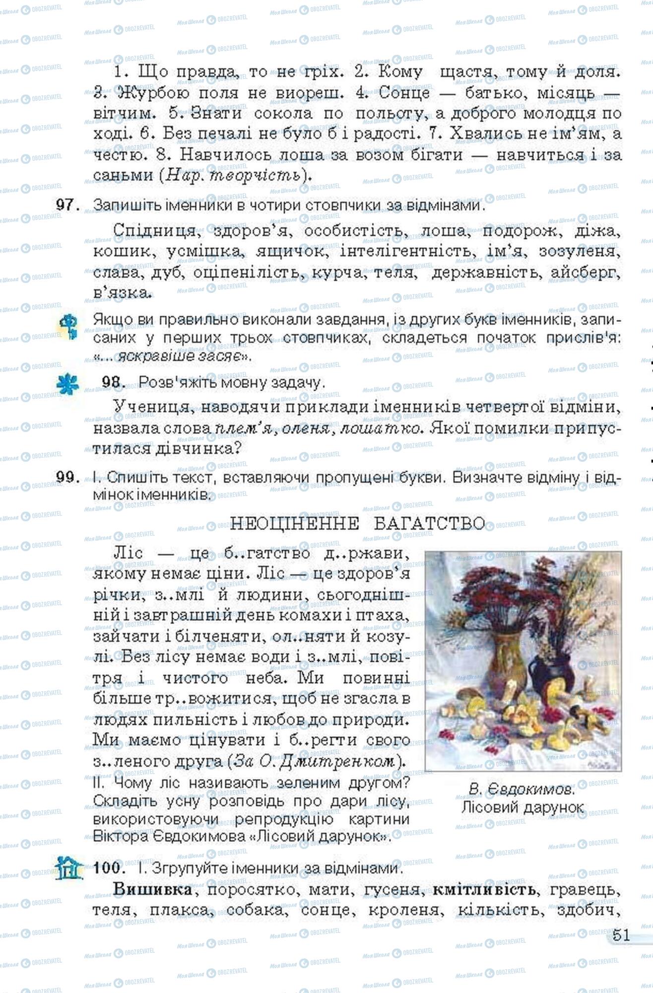 Підручники Українська мова 6 клас сторінка 51