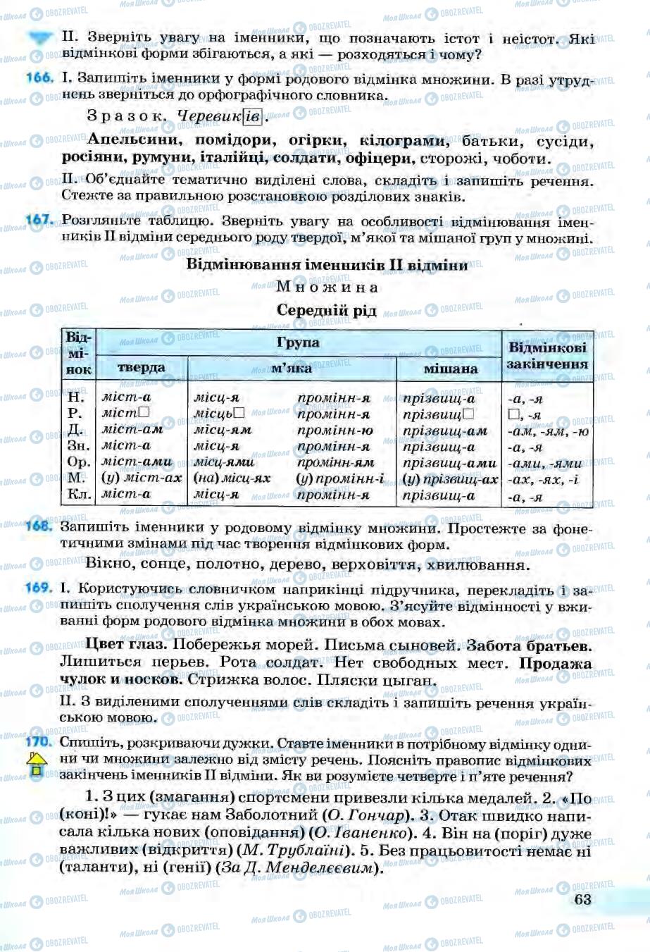 Підручники Українська мова 6 клас сторінка 63