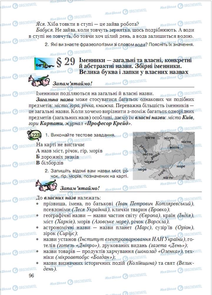 Підручники Українська мова 6 клас сторінка 96