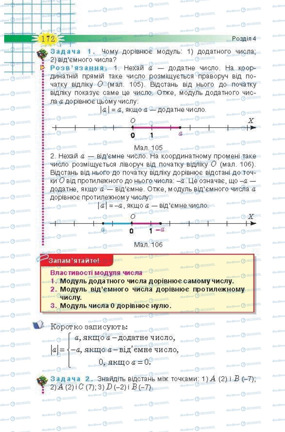 Учебники Математика 6 класс страница 172