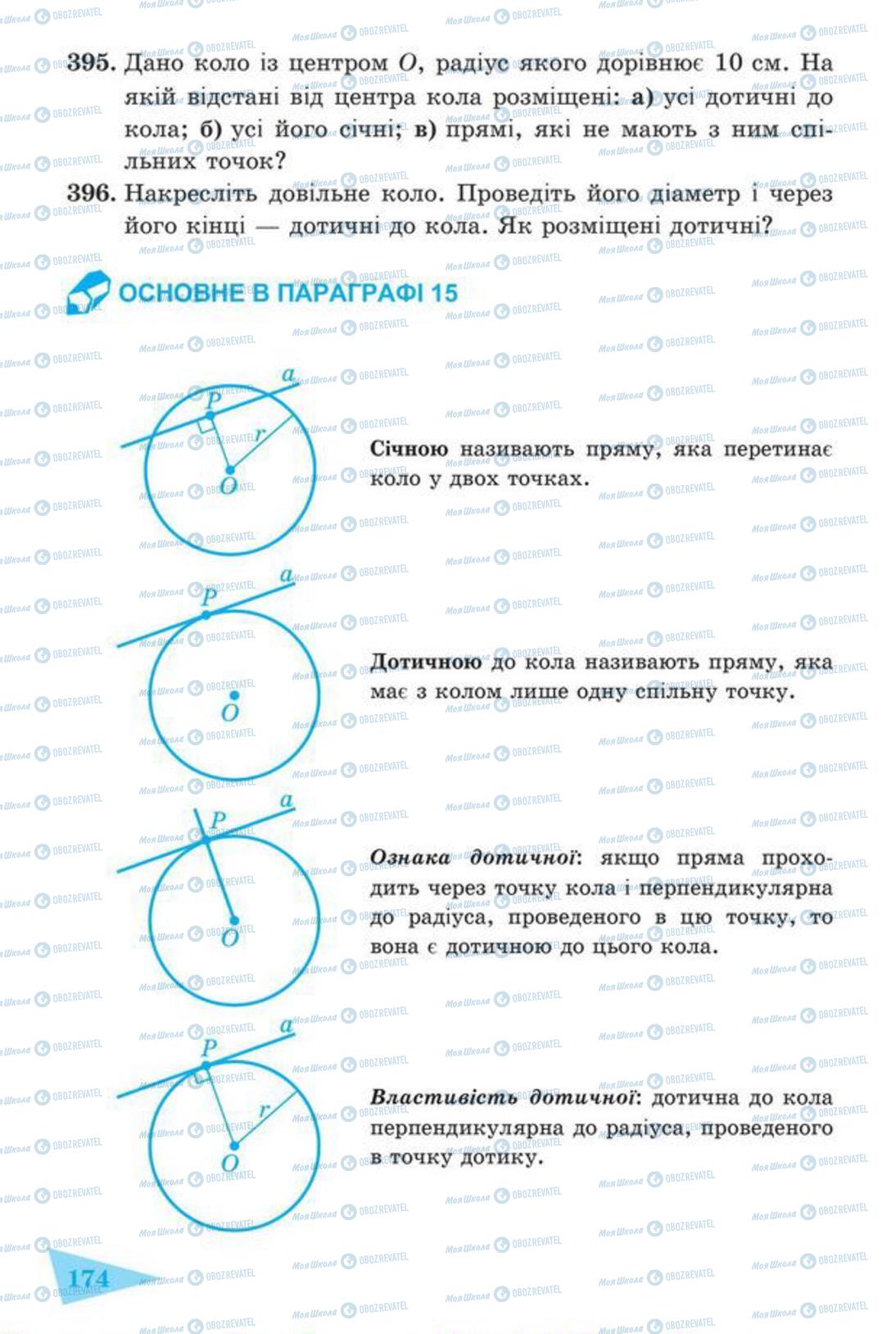 Підручники Геометрія 7 клас сторінка 174