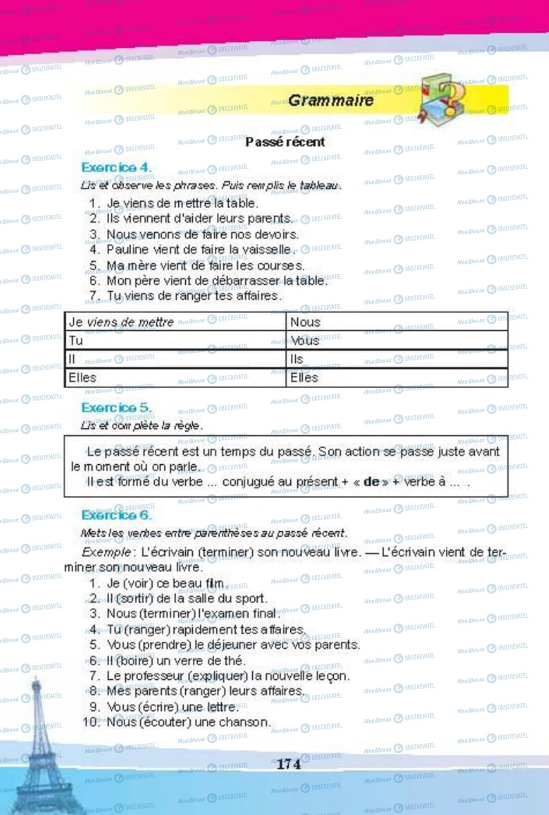 Учебники Французский язык 8 класс страница 174