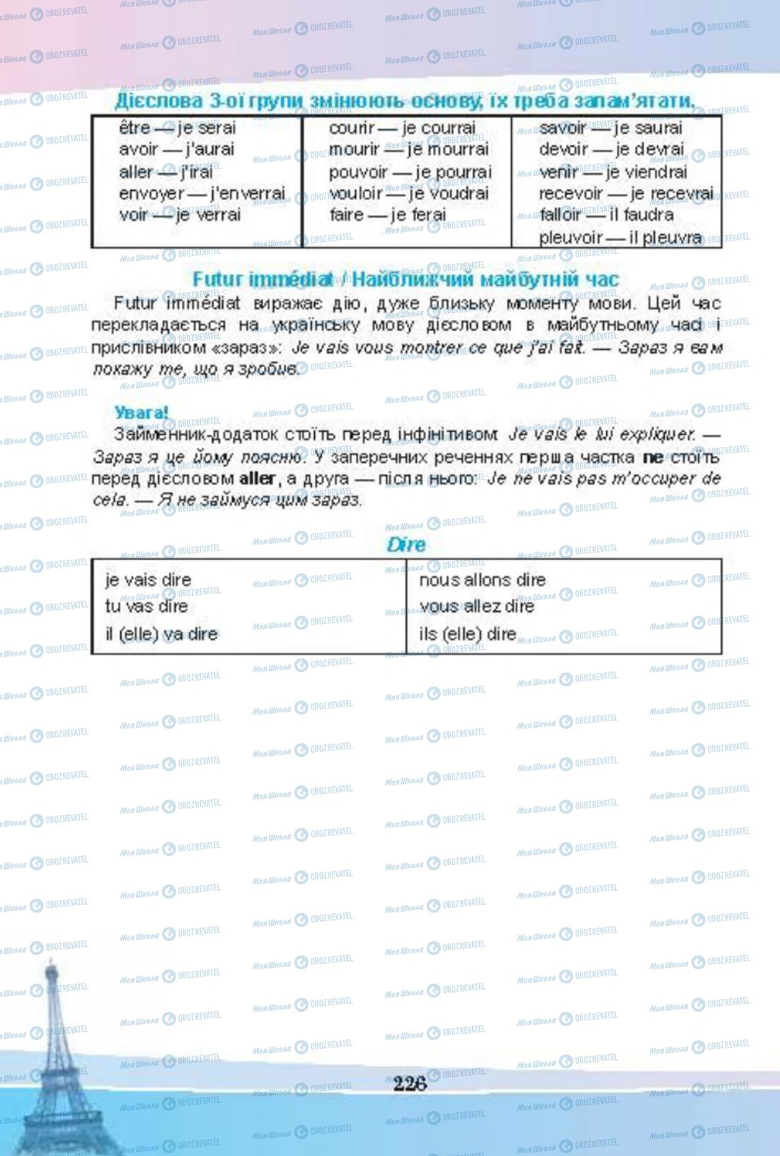 Підручники Французька мова 8 клас сторінка 226