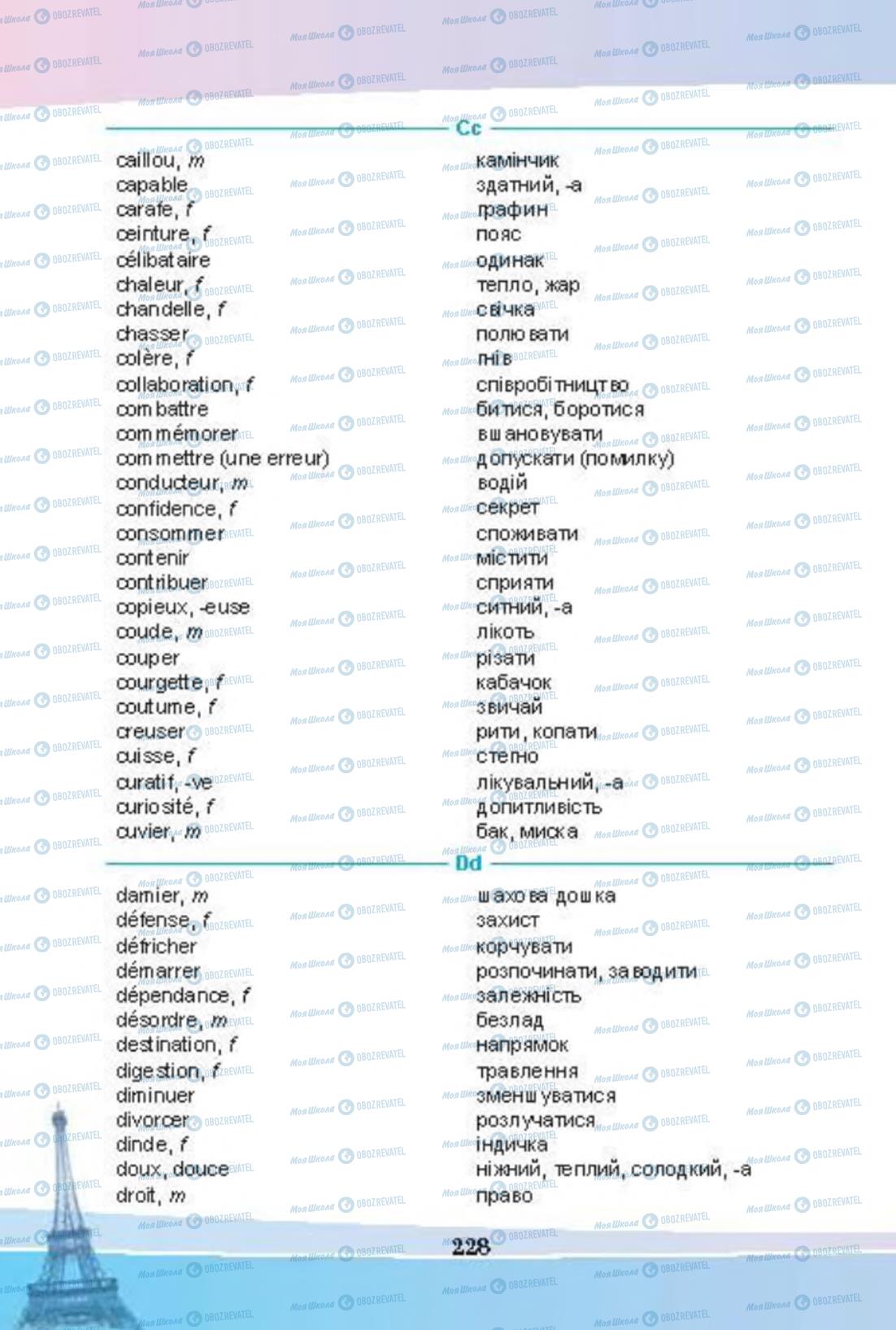 Підручники Французька мова 8 клас сторінка 228