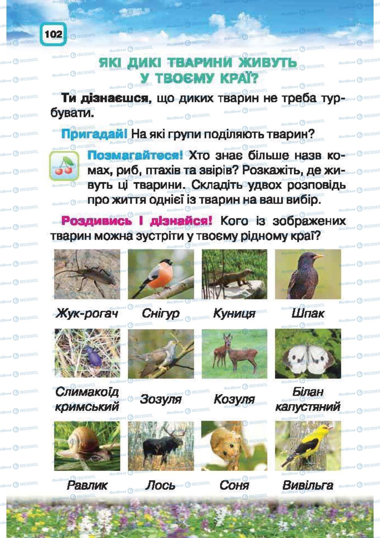 Підручники Природознавство 1 клас сторінка 102