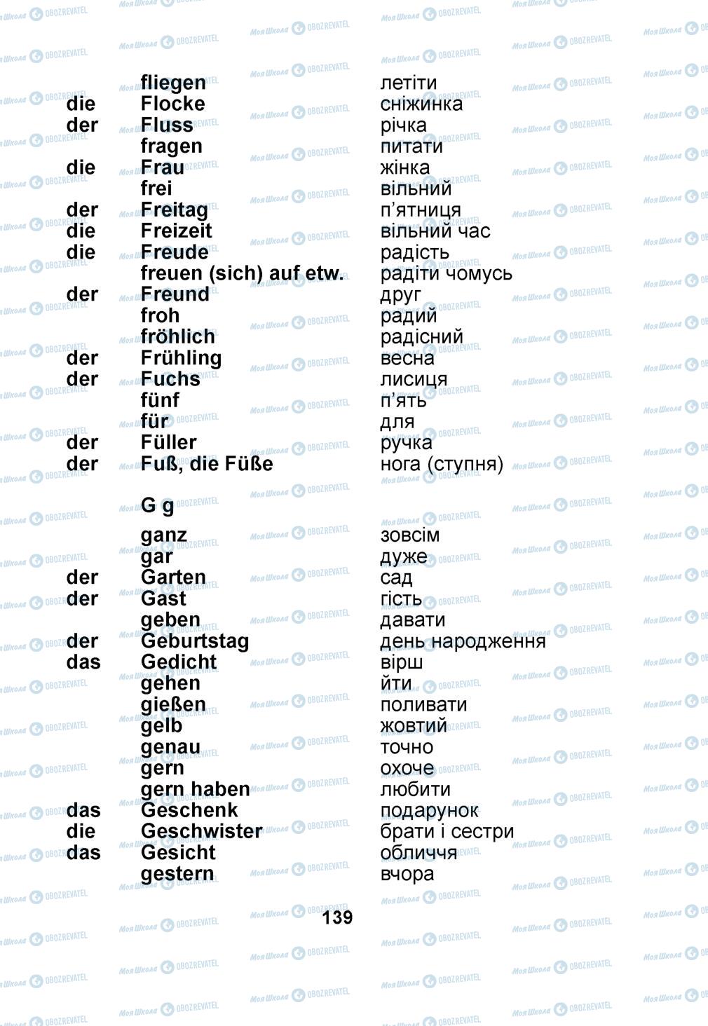 Підручники Німецька мова 1 клас сторінка 139