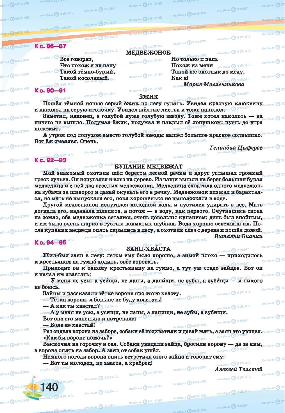 Підручники Російська мова 1 клас сторінка 140