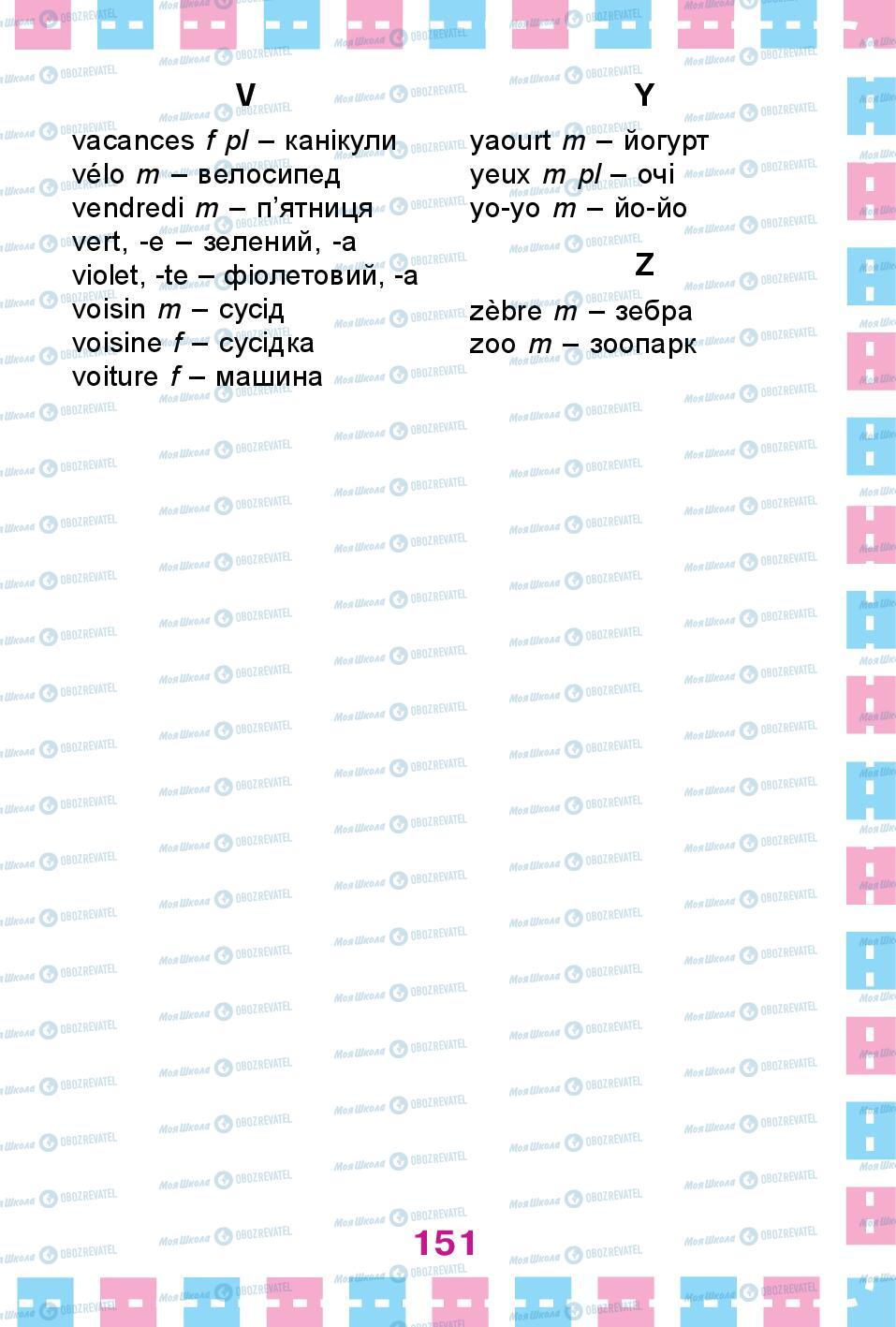 Підручники Французька мова 1 клас сторінка 151