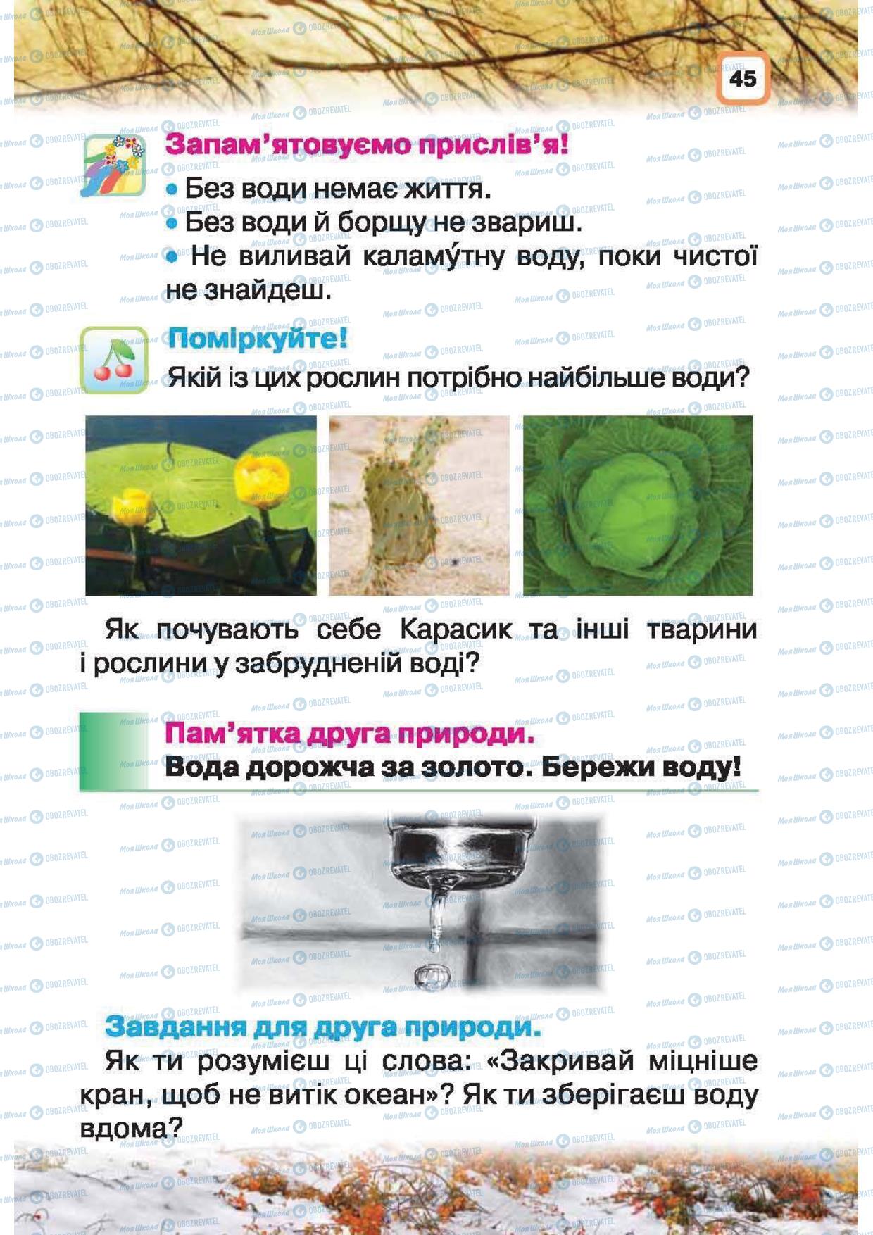 Підручники Природознавство 1 клас сторінка 45