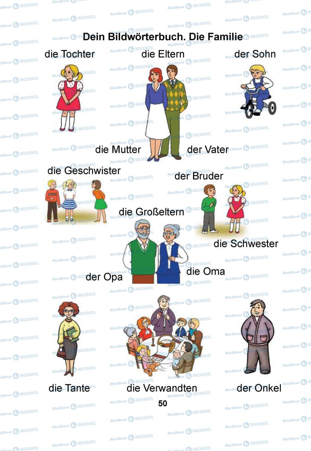 Підручники Німецька мова 1 клас сторінка  50