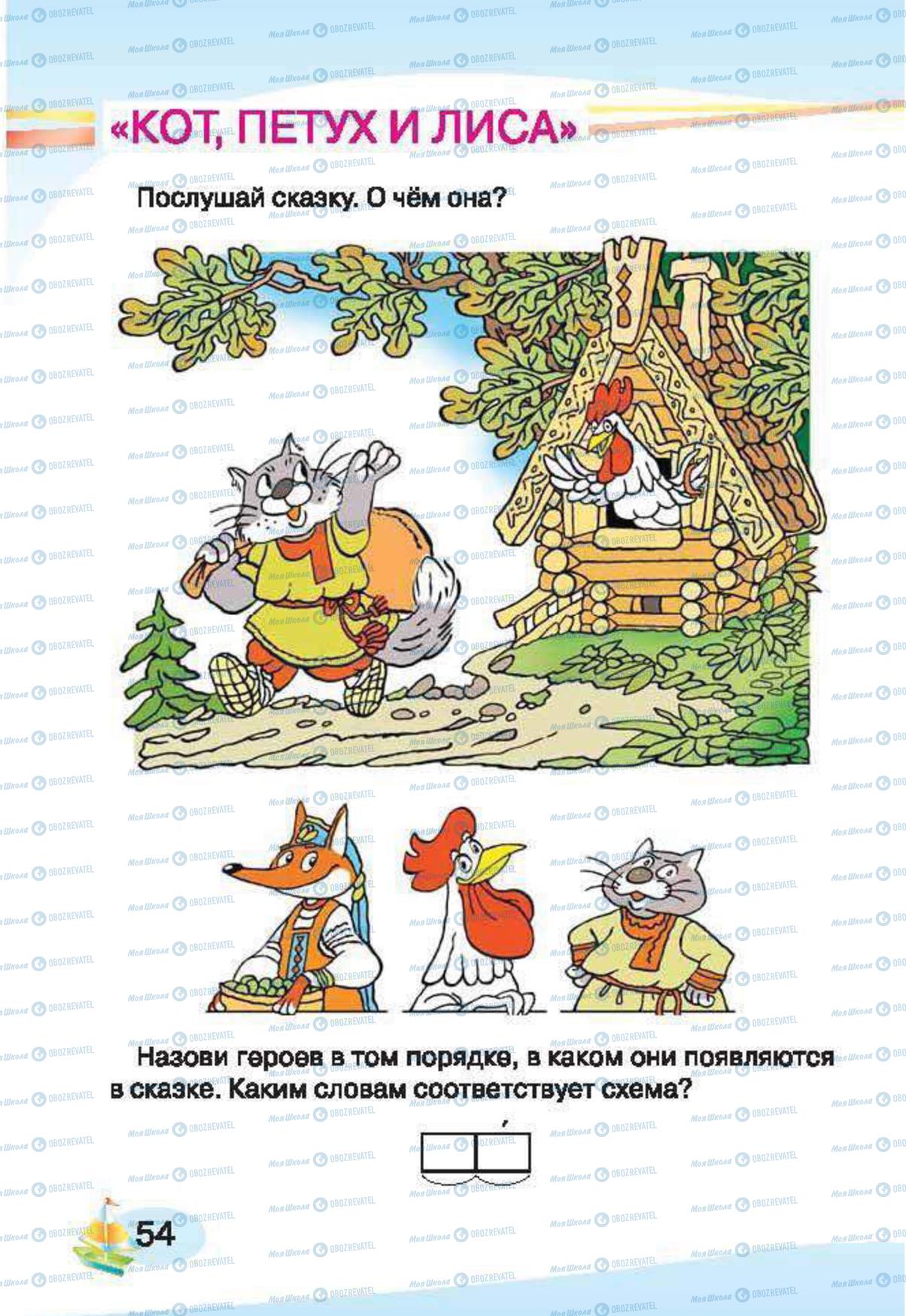 Підручники Російська мова 1 клас сторінка 54