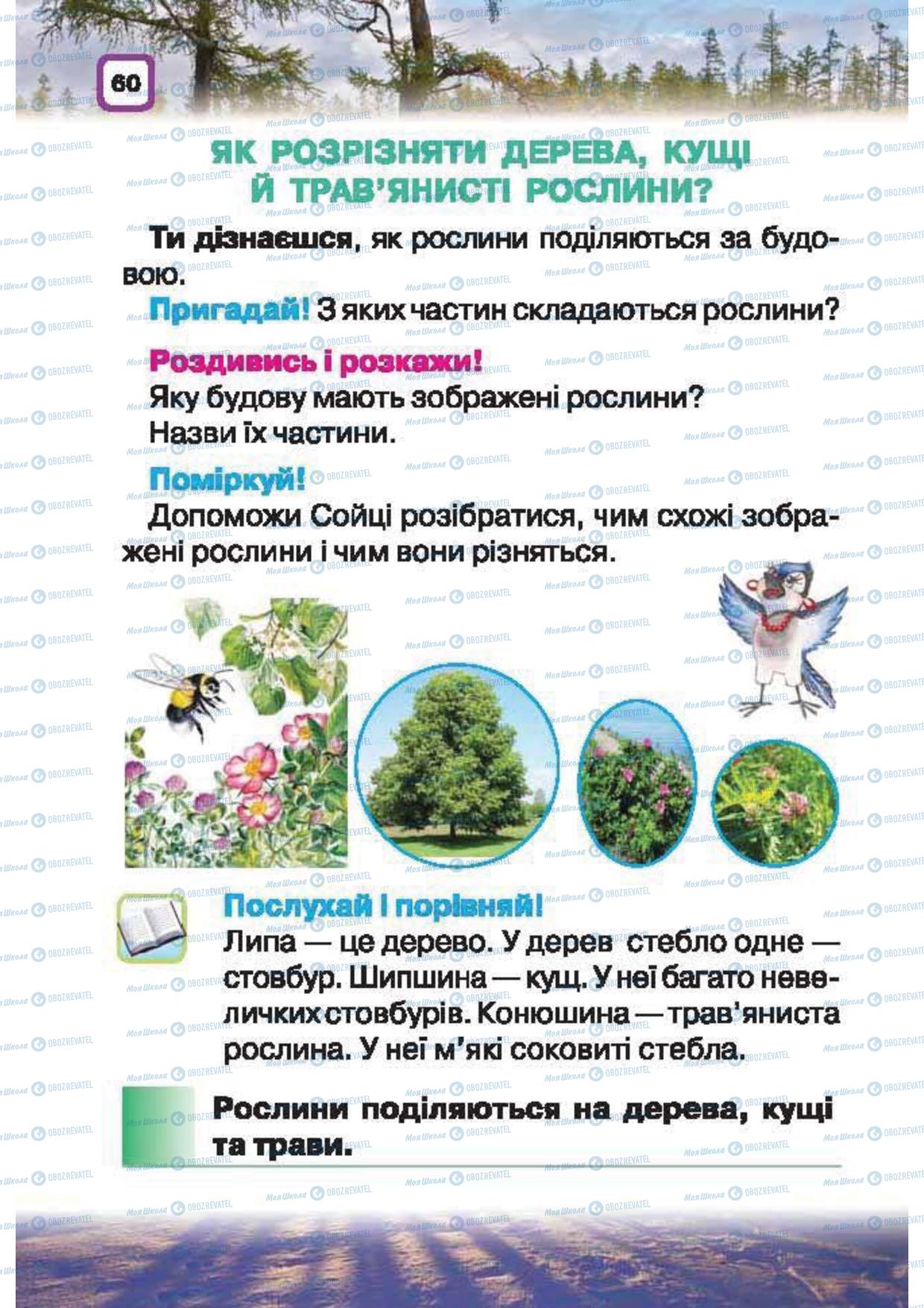 Підручники Природознавство 1 клас сторінка 60