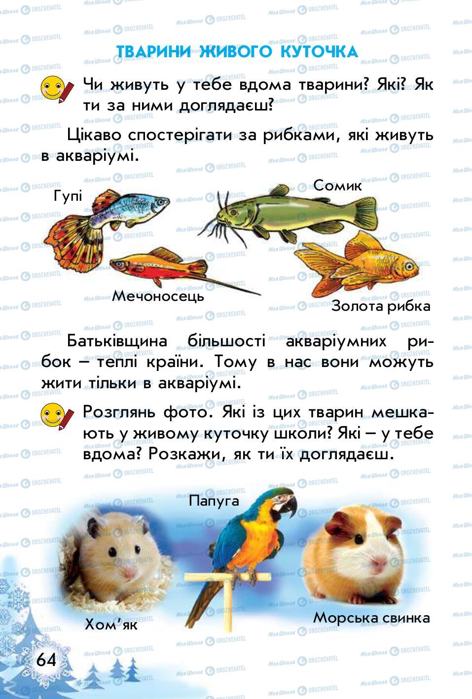 Підручники Природознавство 1 клас сторінка 64