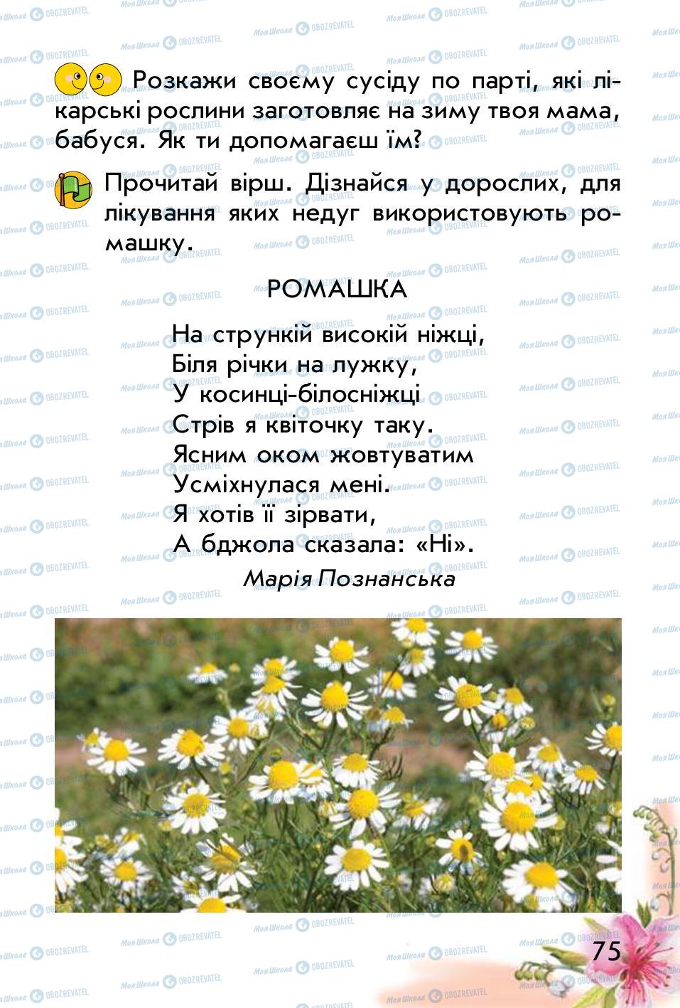 Підручники Природознавство 1 клас сторінка 75