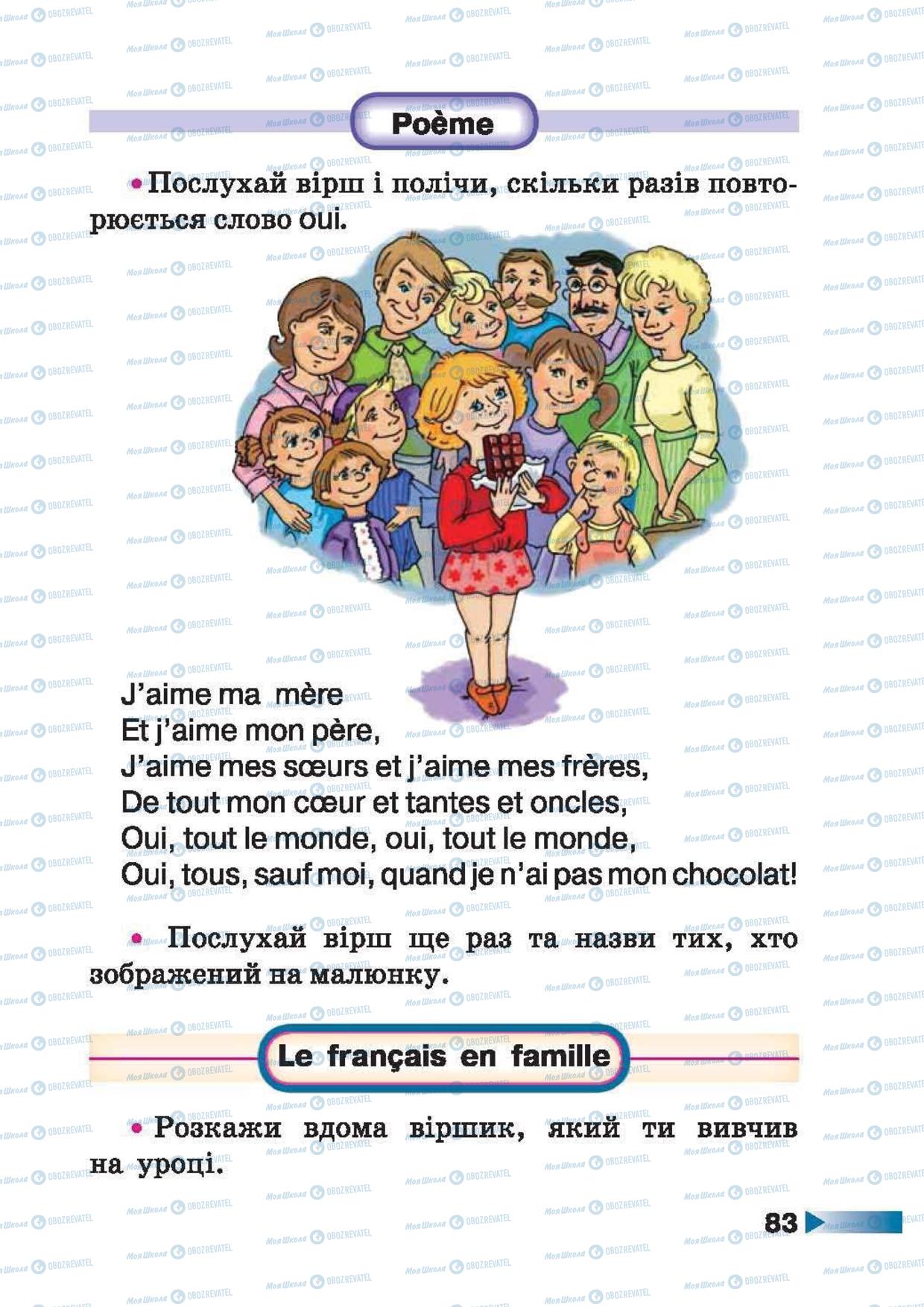 Учебники Французский язык 1 класс страница 83