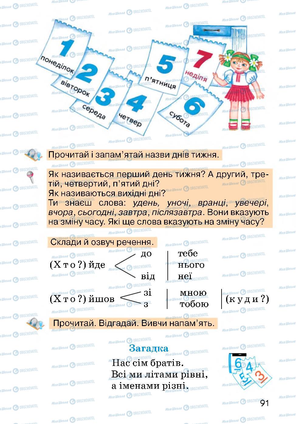 Підручники Українська мова 2 клас сторінка 91