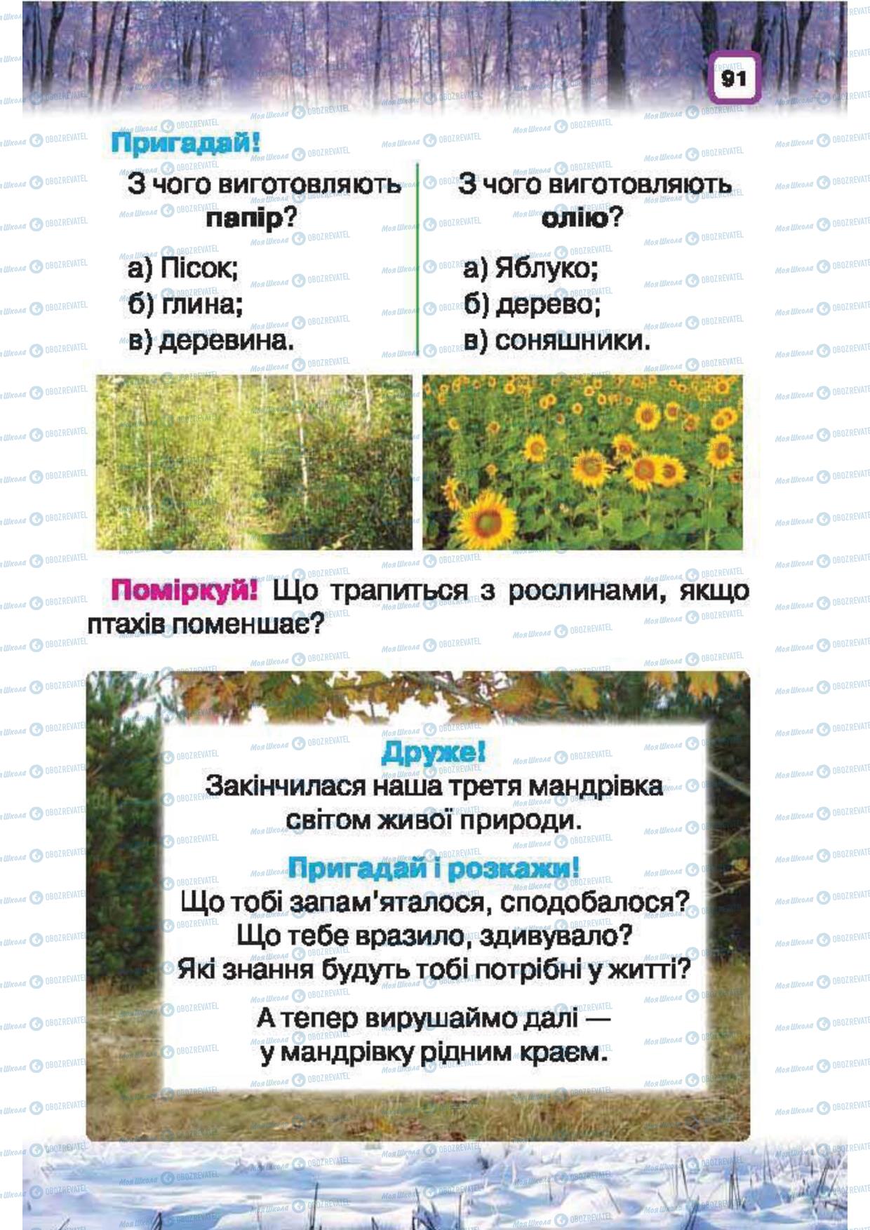 Підручники Природознавство 1 клас сторінка 91