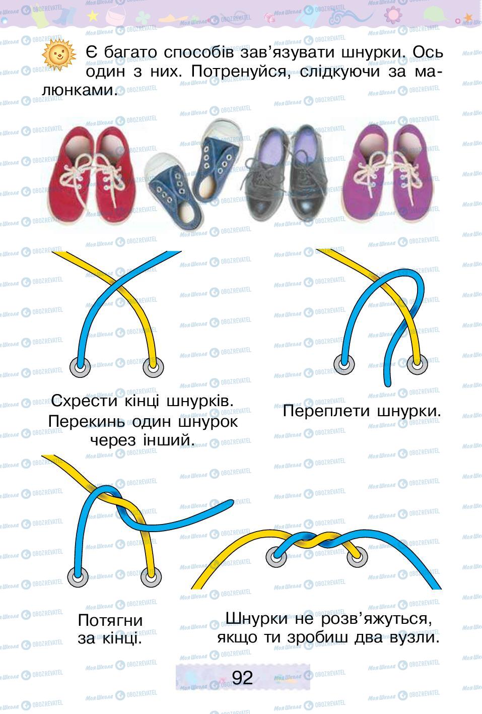 Підручники Трудове навчання 1 клас сторінка 92