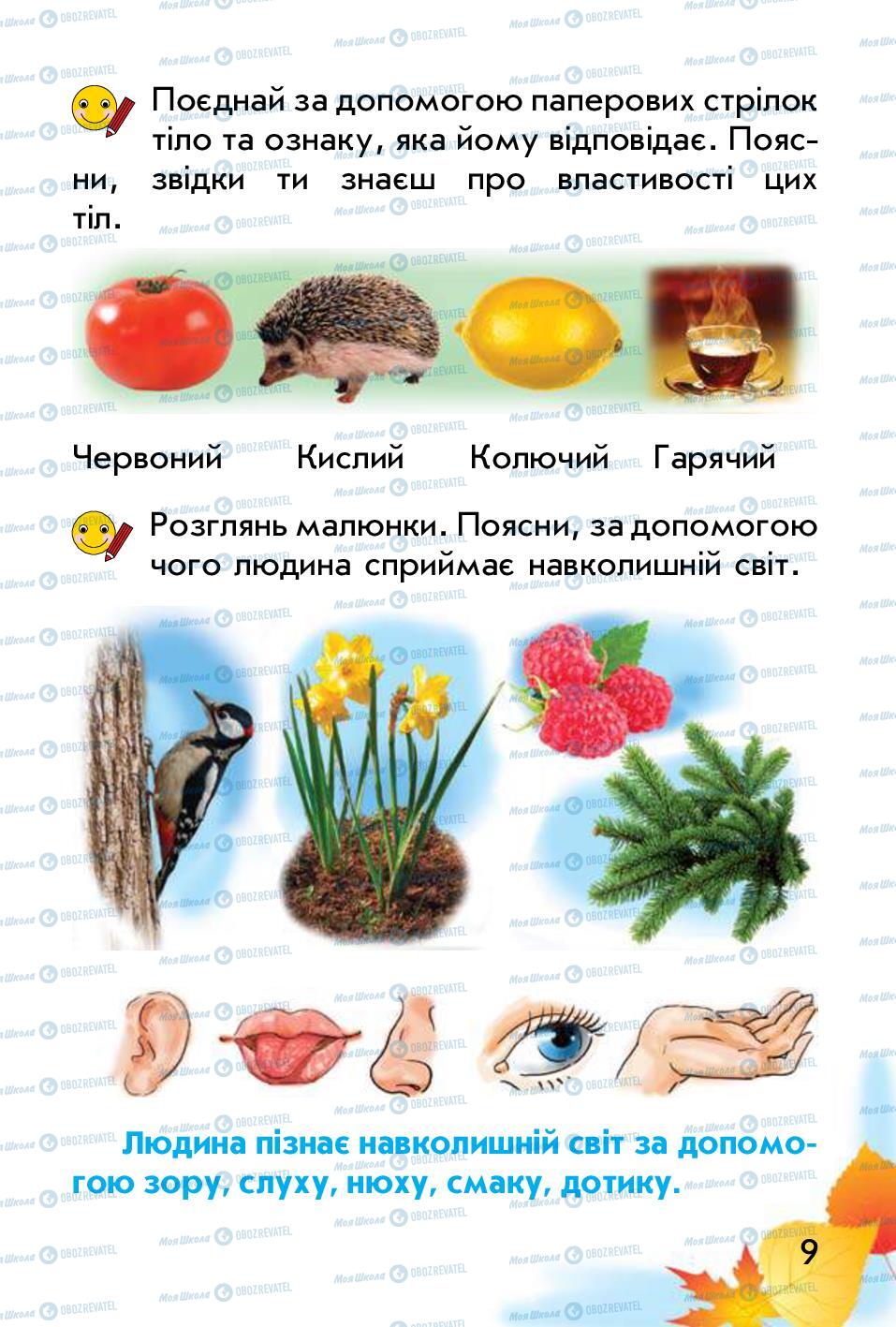 Підручники Природознавство 1 клас сторінка 9