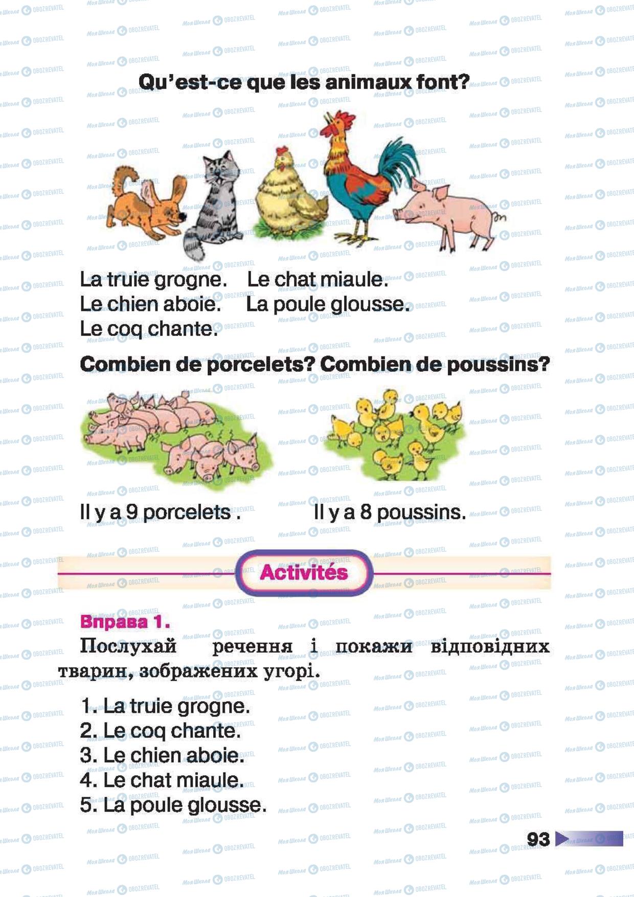 Підручники Французька мова 1 клас сторінка 93