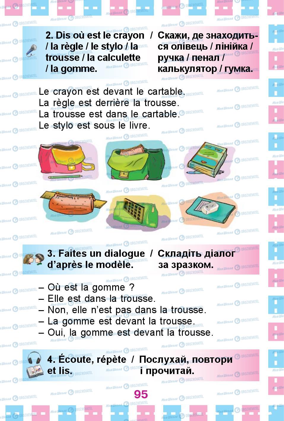 Підручники Французька мова 1 клас сторінка 95