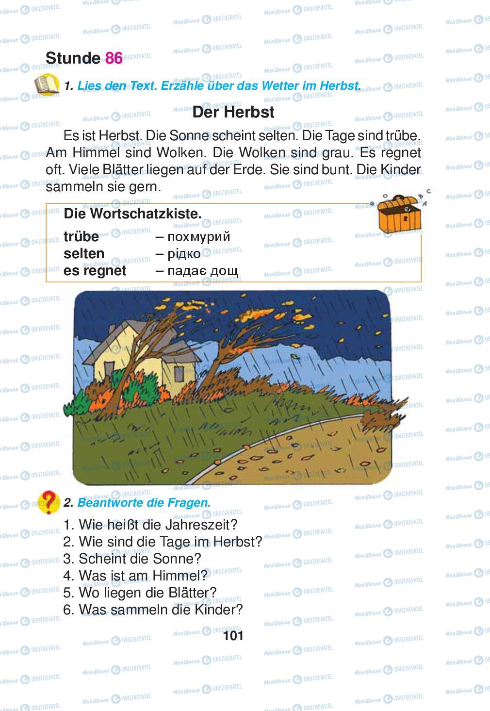 Підручники Німецька мова 2 клас сторінка 101