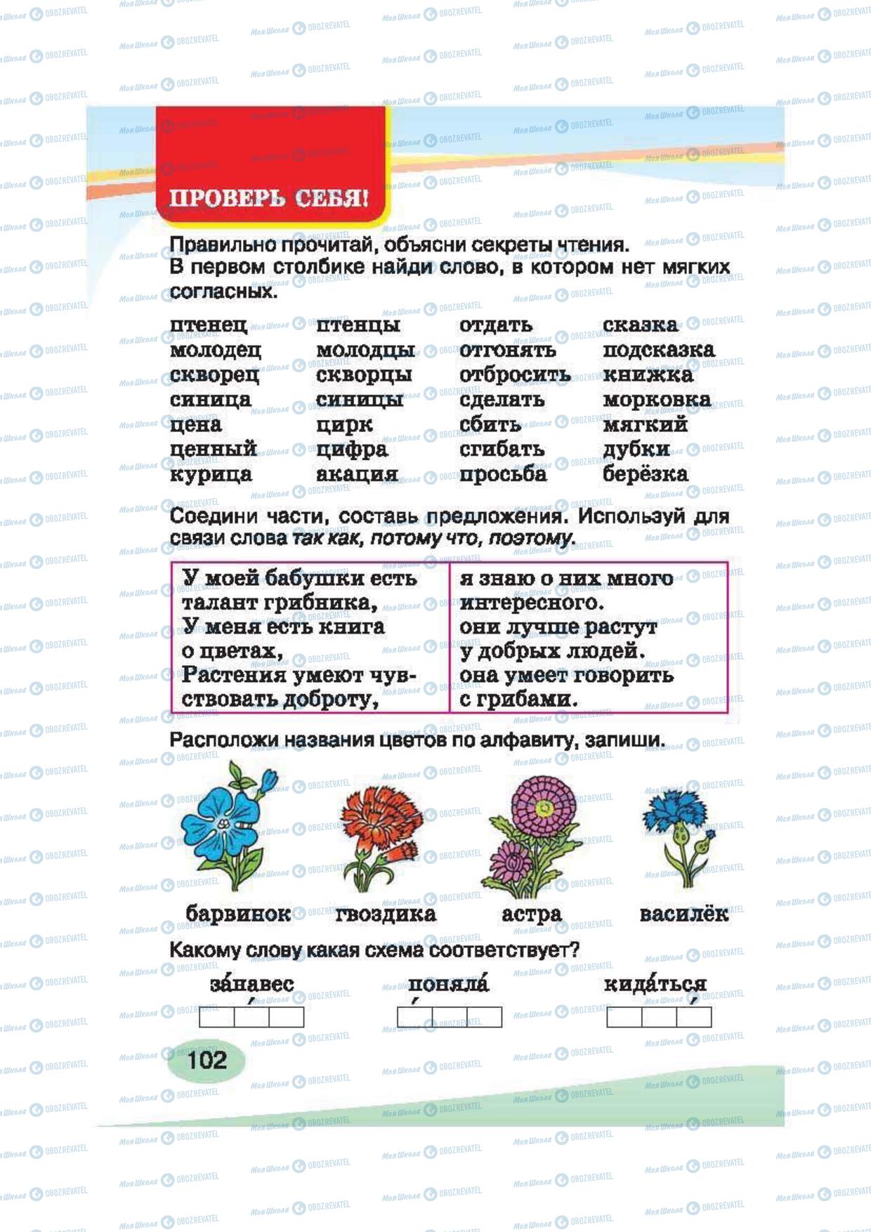 Підручники Російська мова 2 клас сторінка 102