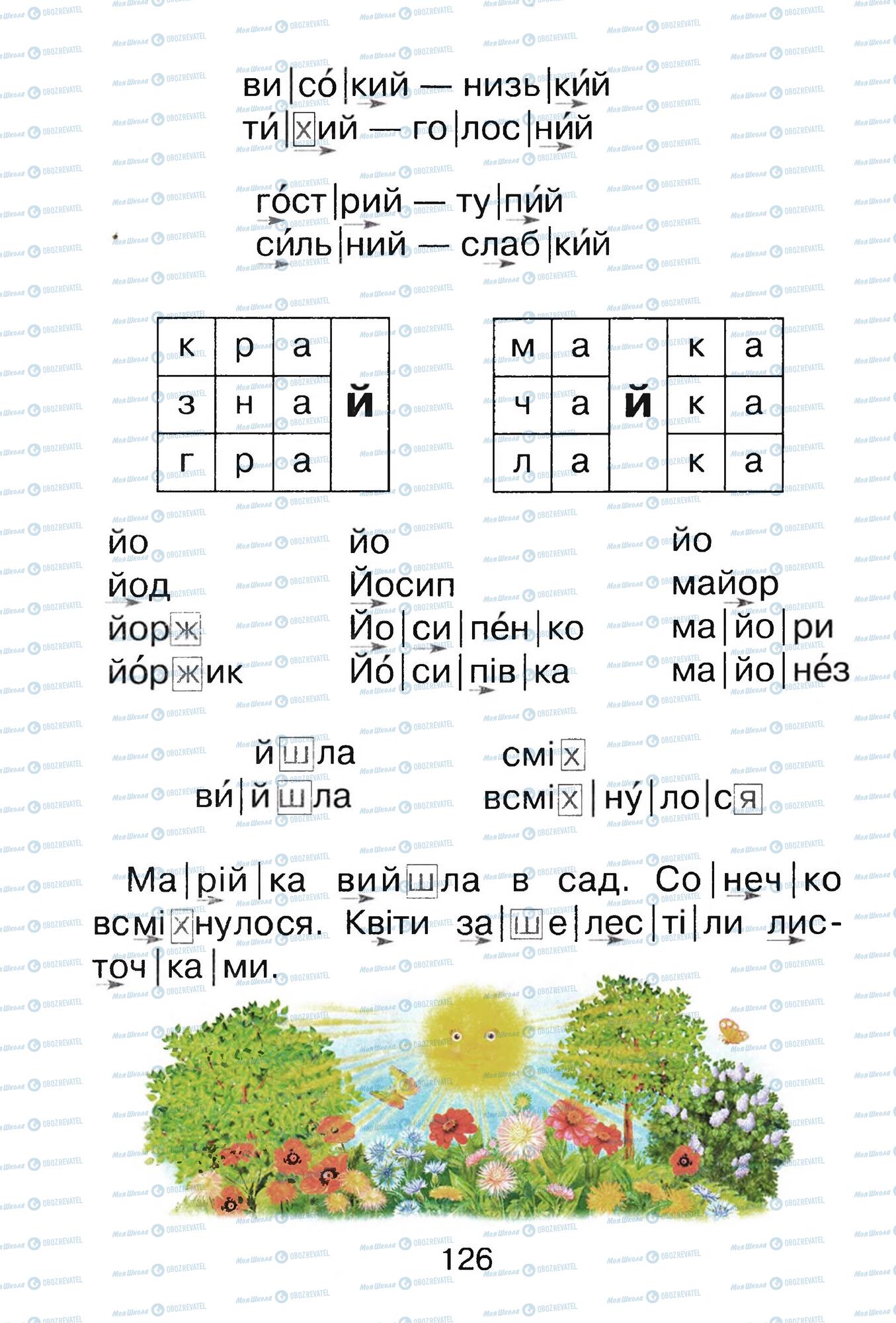 ГДЗ Українська мова 1 клас сторінка  126