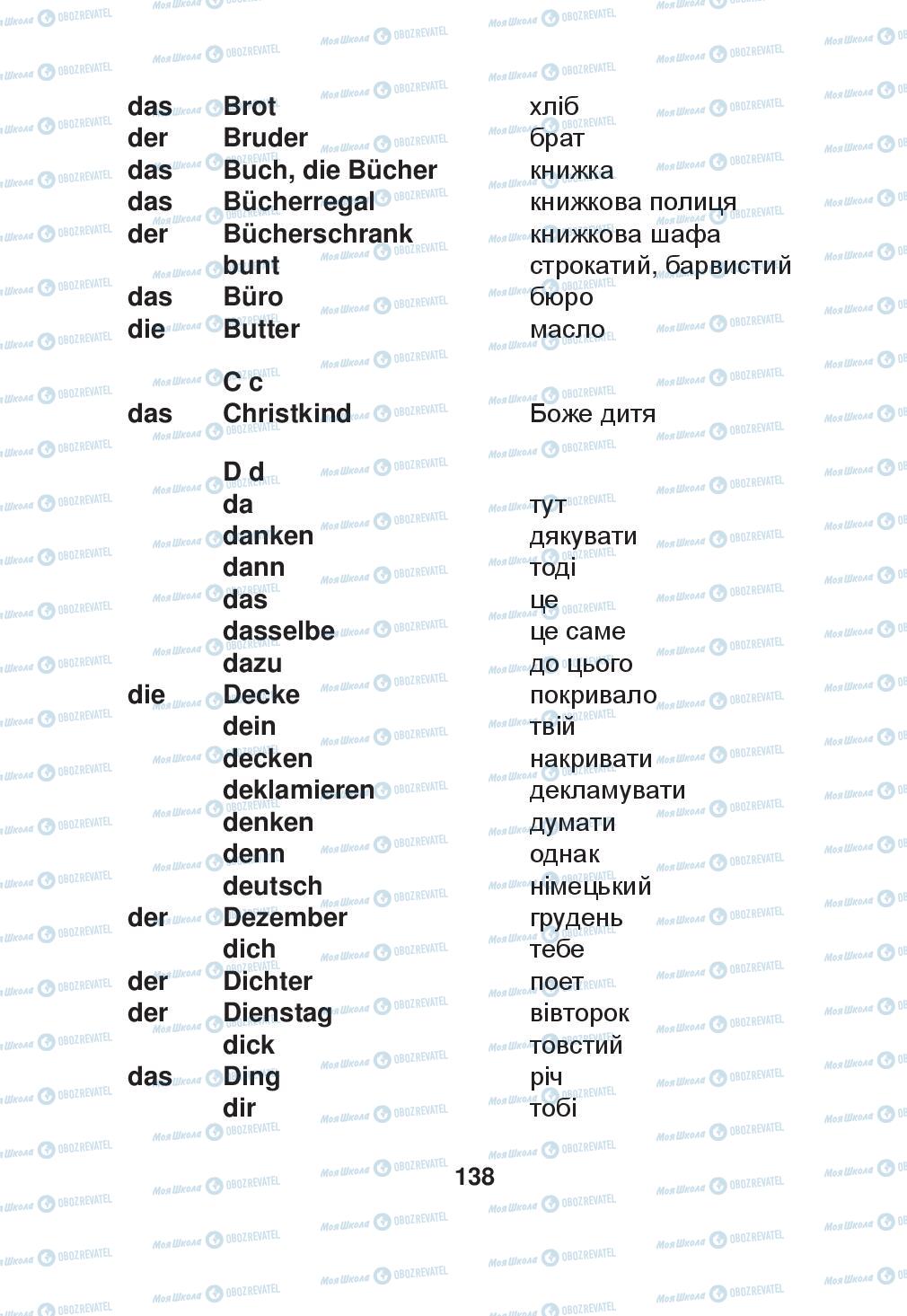Підручники Німецька мова 2 клас сторінка 138