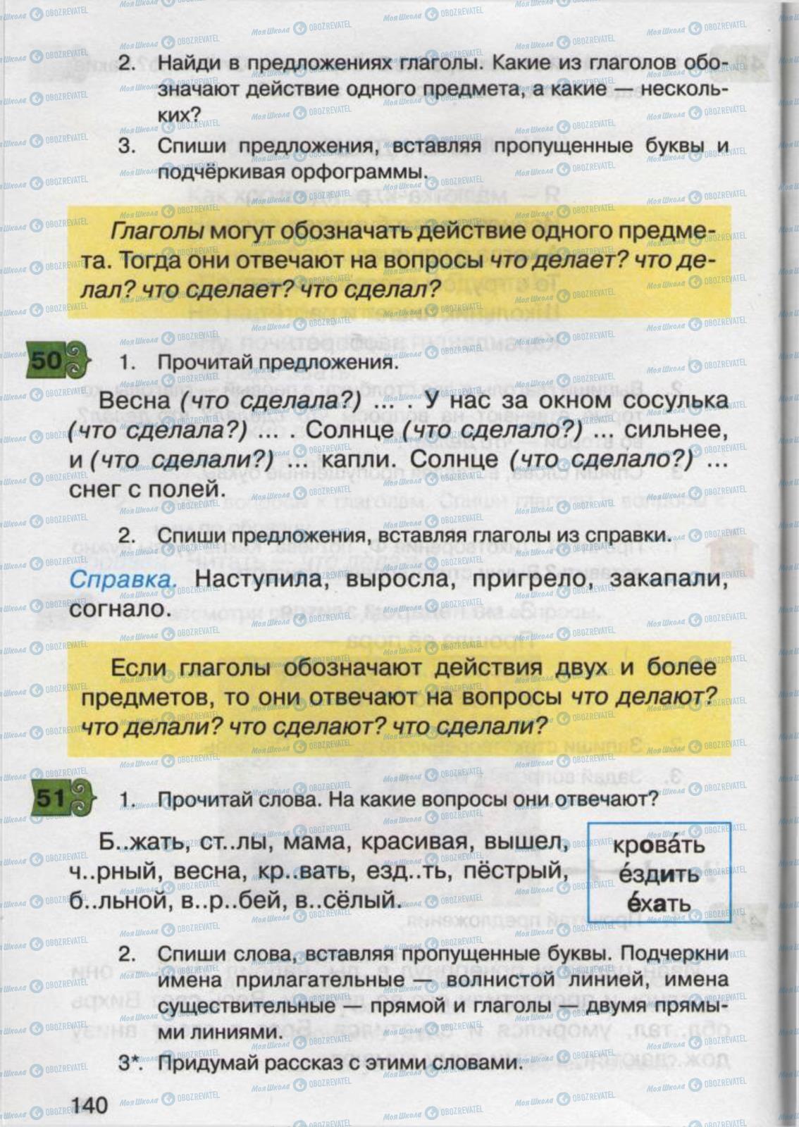 Підручники Російська мова 2 клас сторінка 140