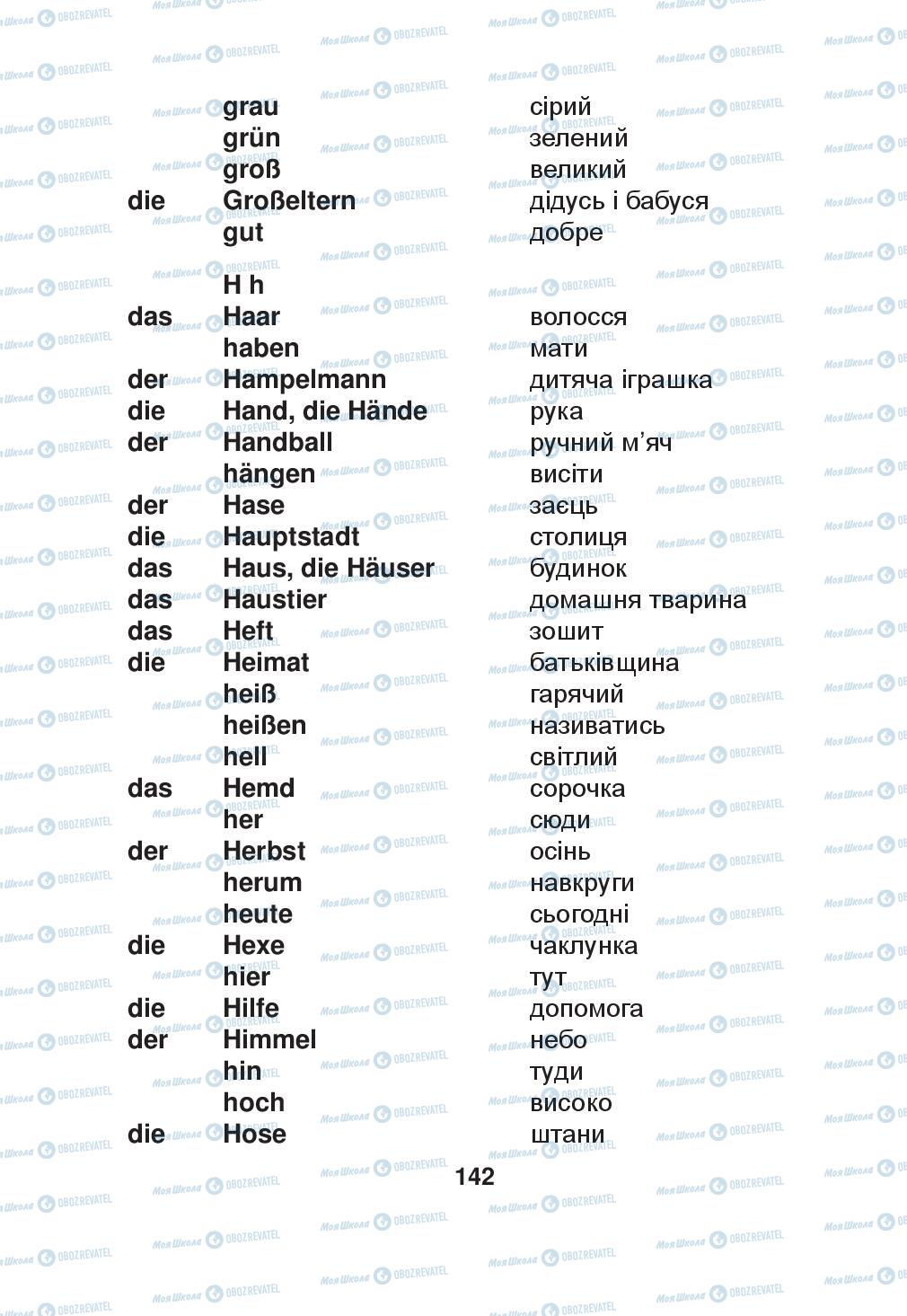 Підручники Німецька мова 2 клас сторінка 142