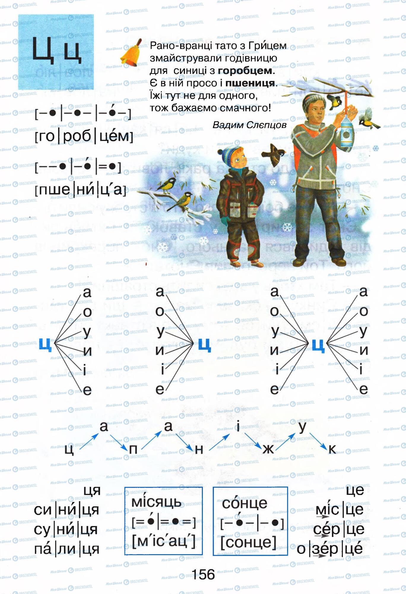 ГДЗ Укр мова 1 класс страница  156