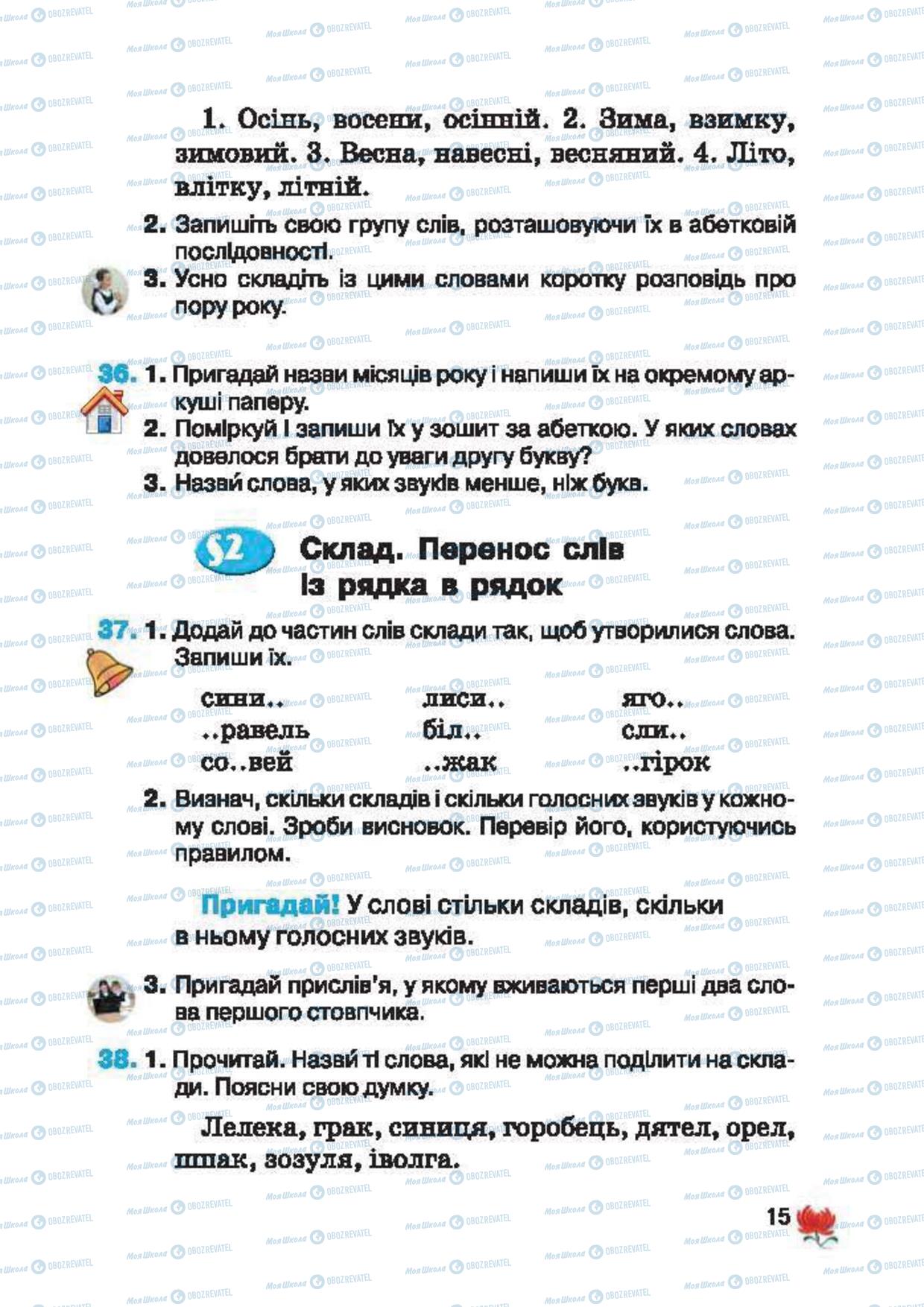 Підручники Українська мова 2 клас сторінка 15