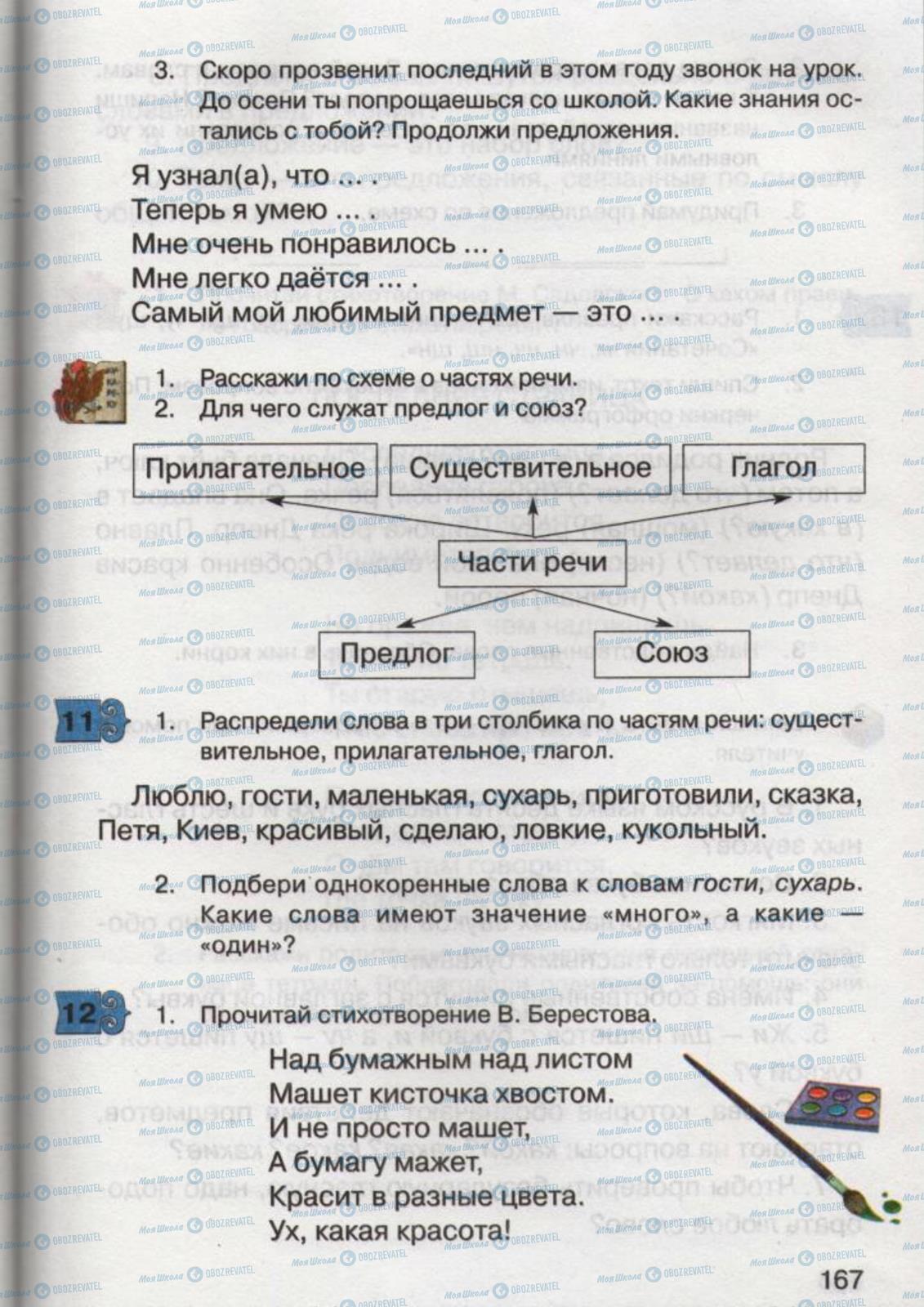 Підручники Російська мова 2 клас сторінка 167