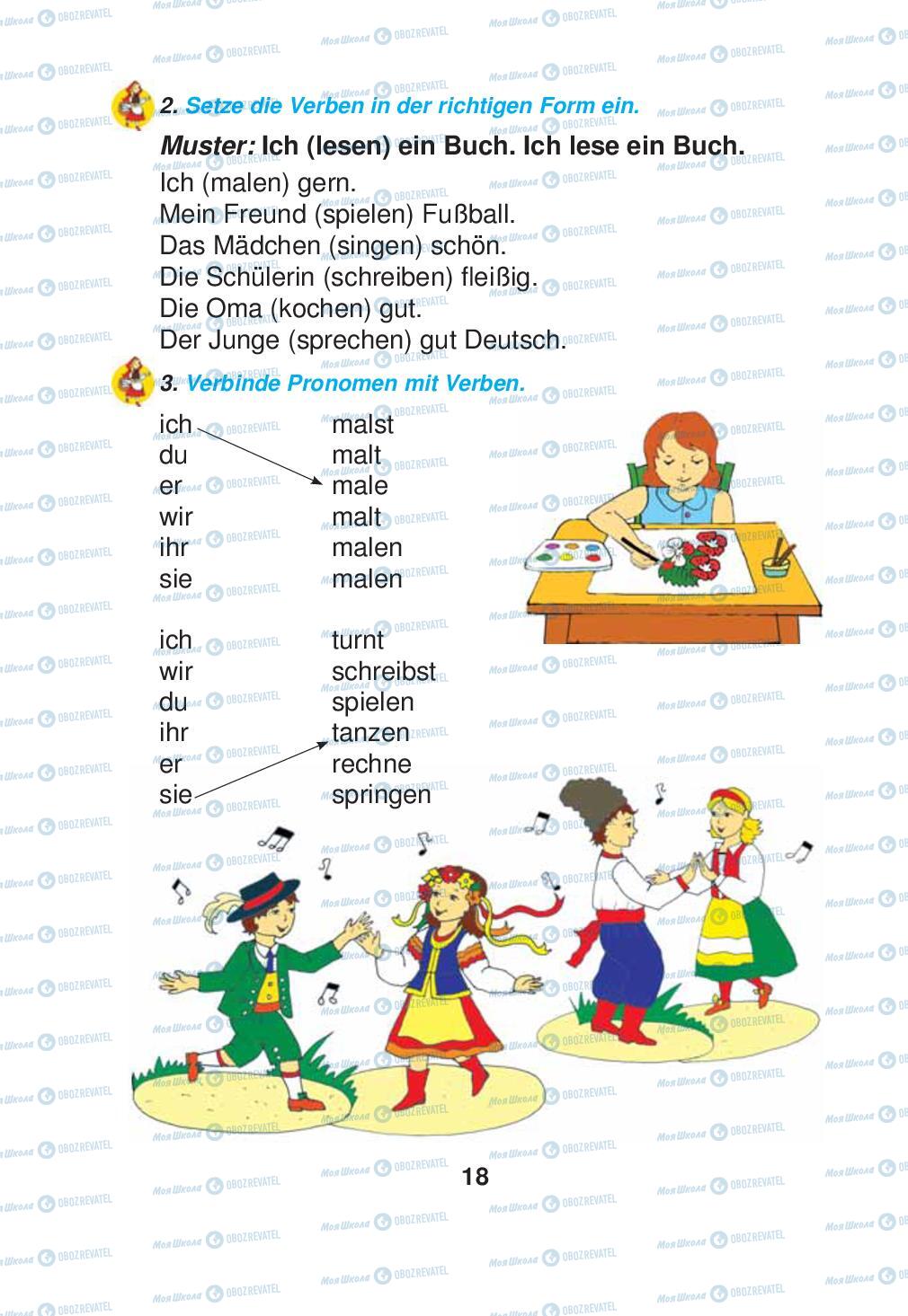 Підручники Німецька мова 2 клас сторінка 18