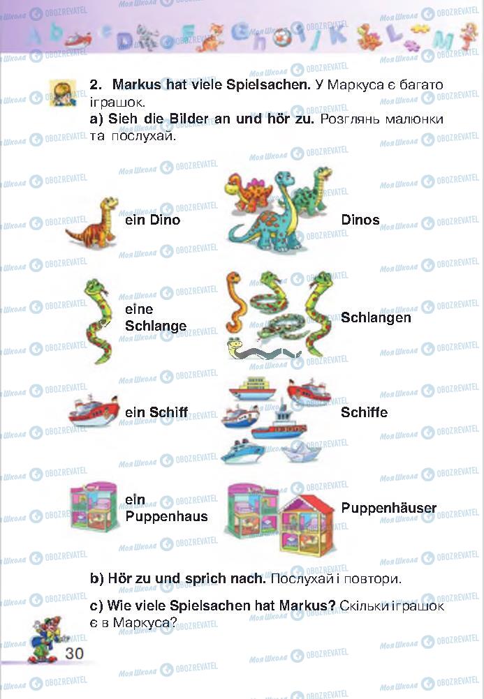 Підручники Німецька мова 2 клас сторінка 30