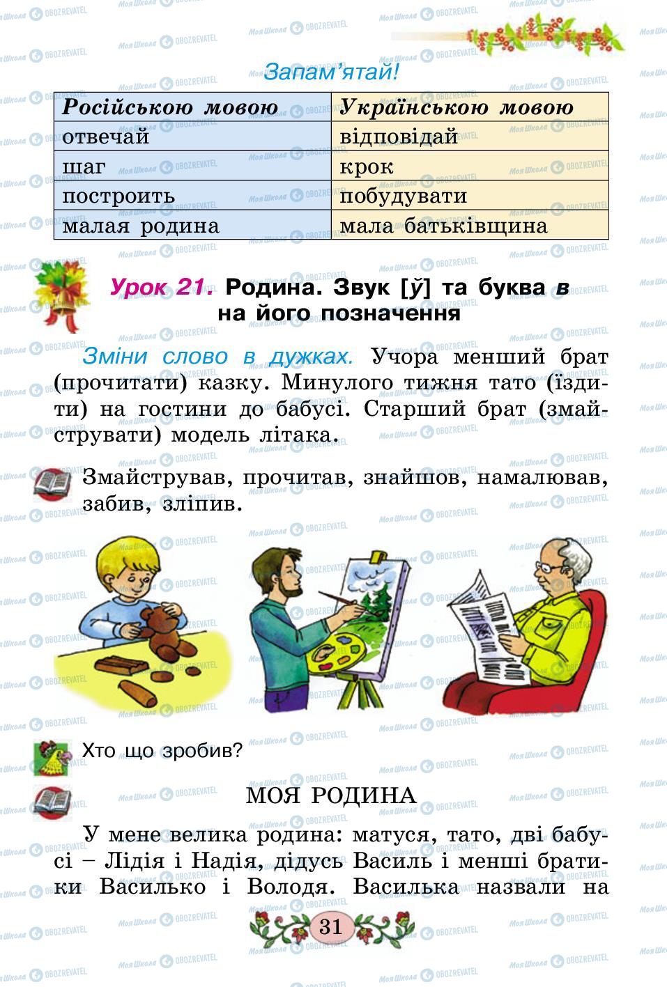 Підручники Українська мова 2 клас сторінка 31