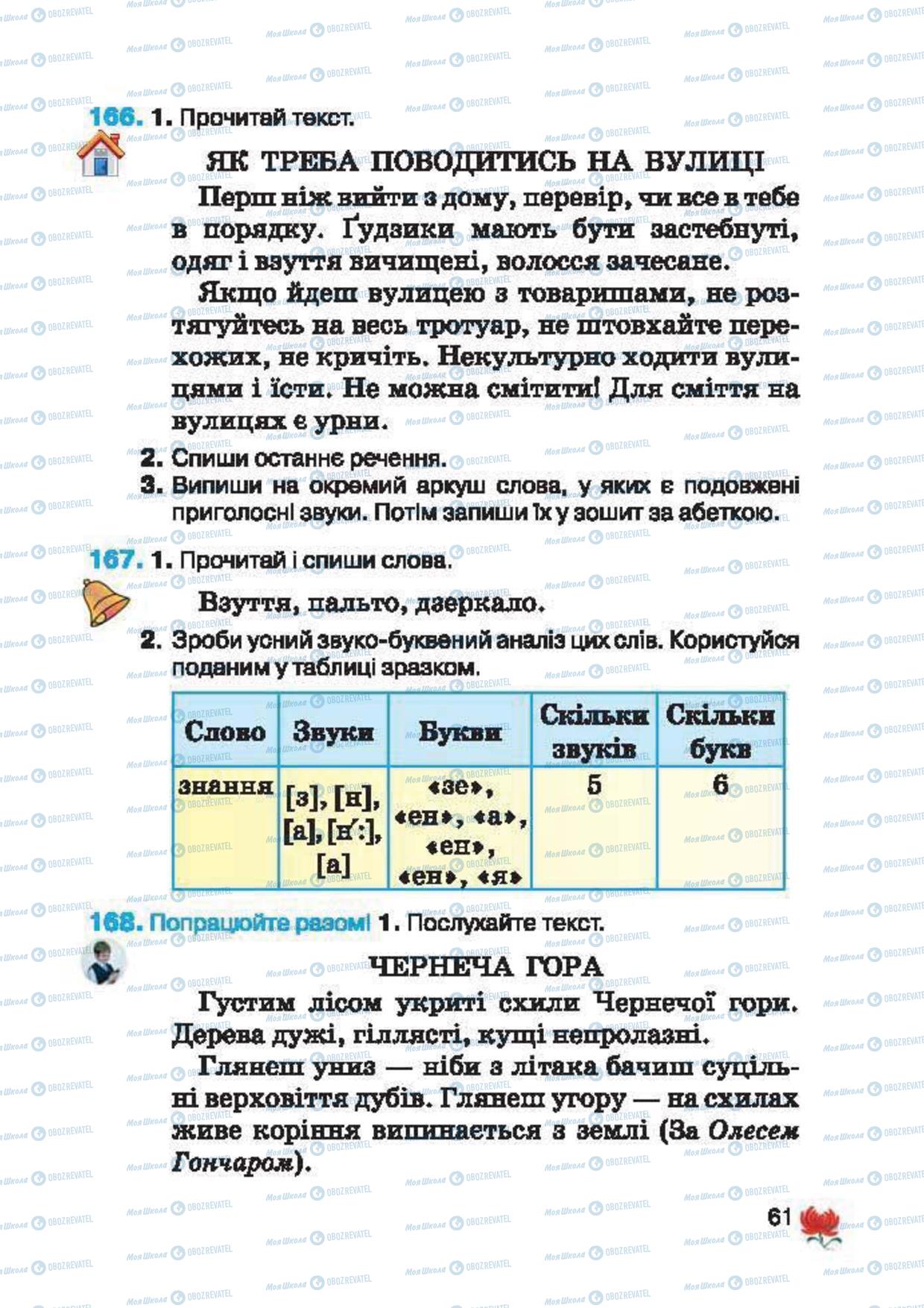Підручники Українська мова 2 клас сторінка 61