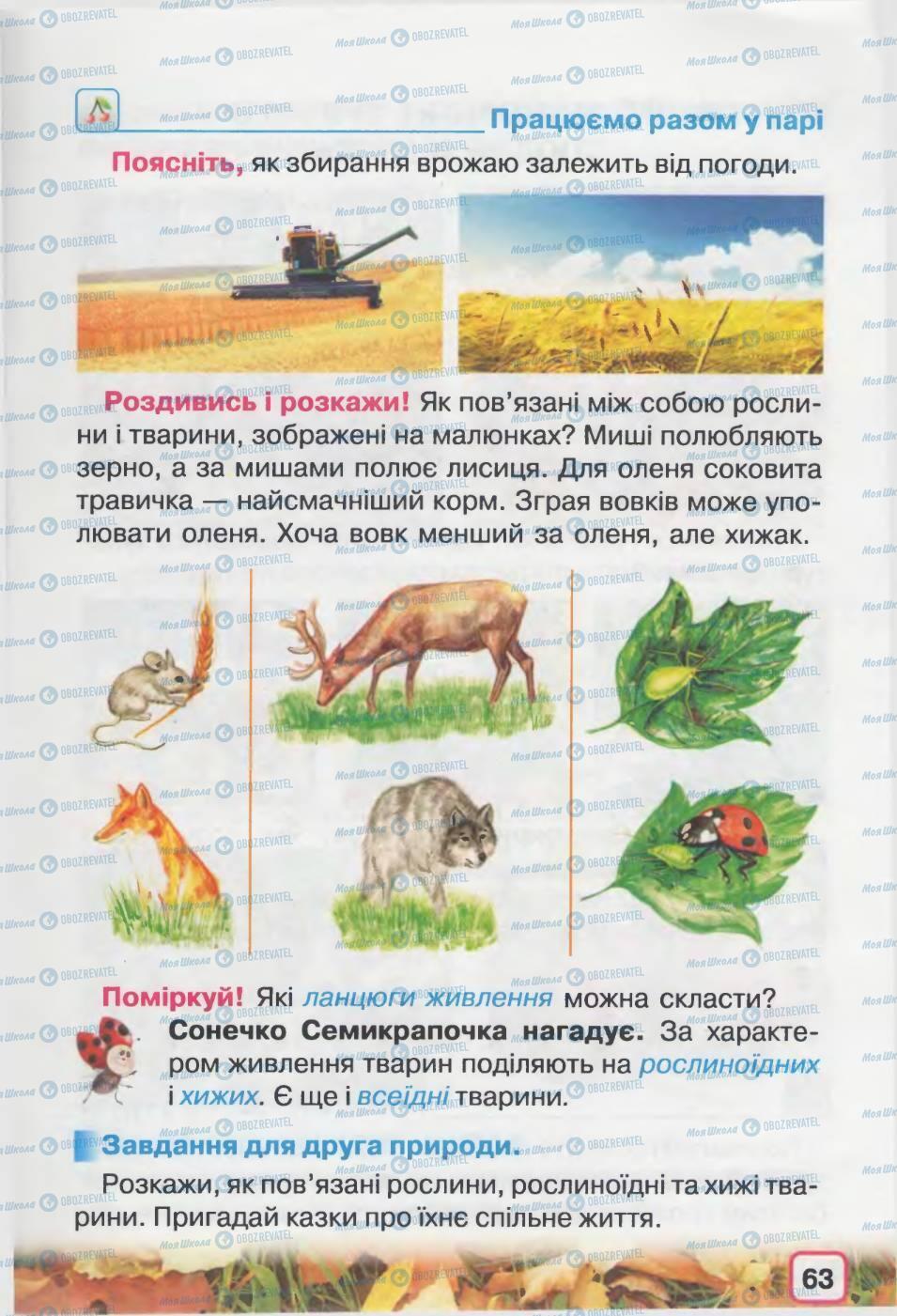 Підручники Природознавство 2 клас сторінка 63