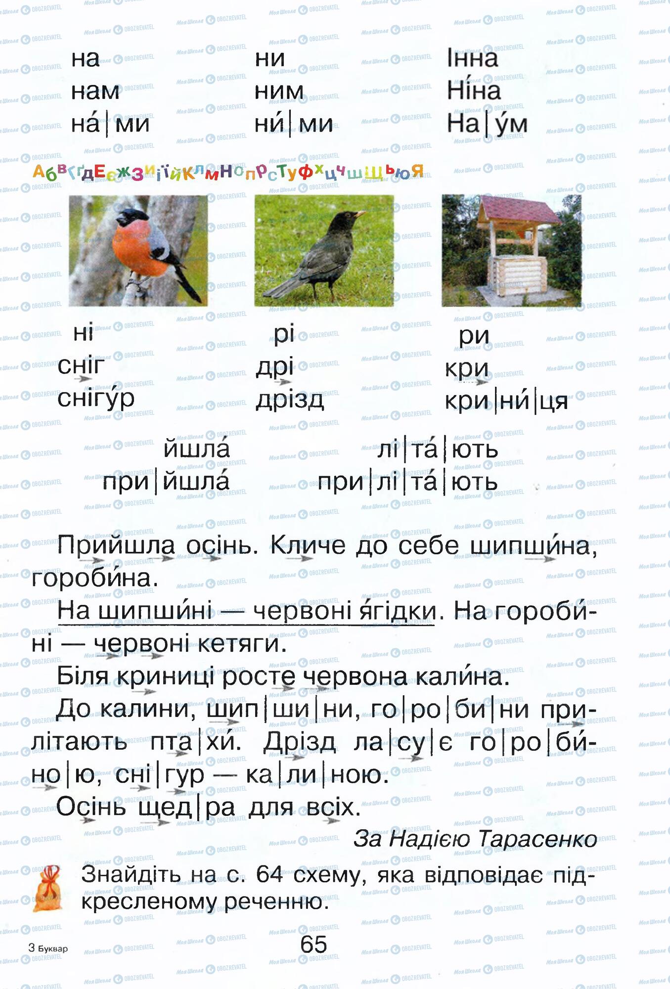 ГДЗ Українська мова 1 клас сторінка  65